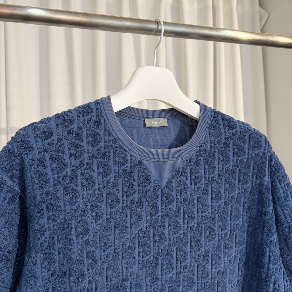 (XL) 디올 오블리크 테리 니트 반팔 티셔츠  상품이미지2