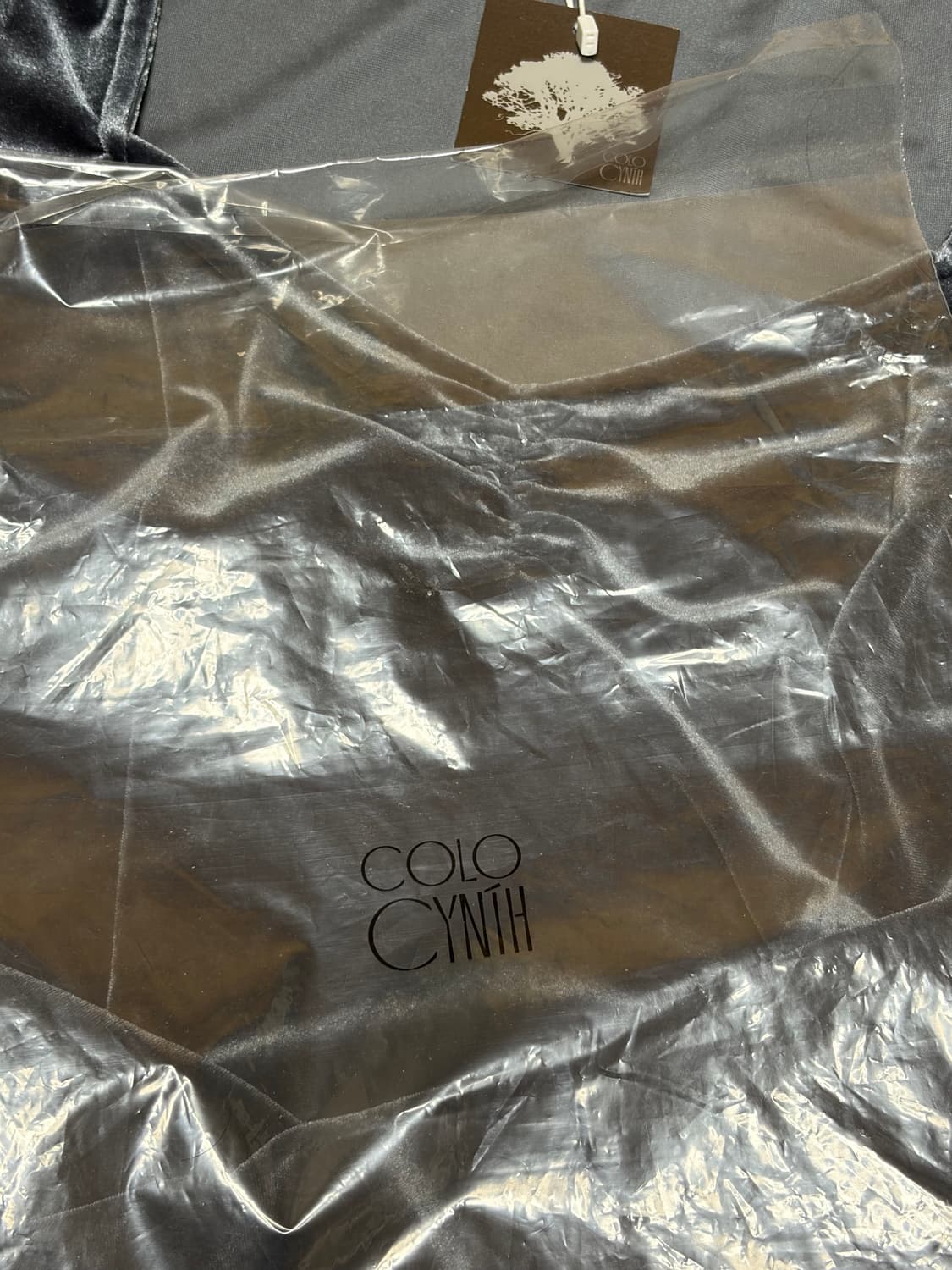 콜로신스 벨벳 롱슬리브 새상품 블루 colocynth 상품이미지3