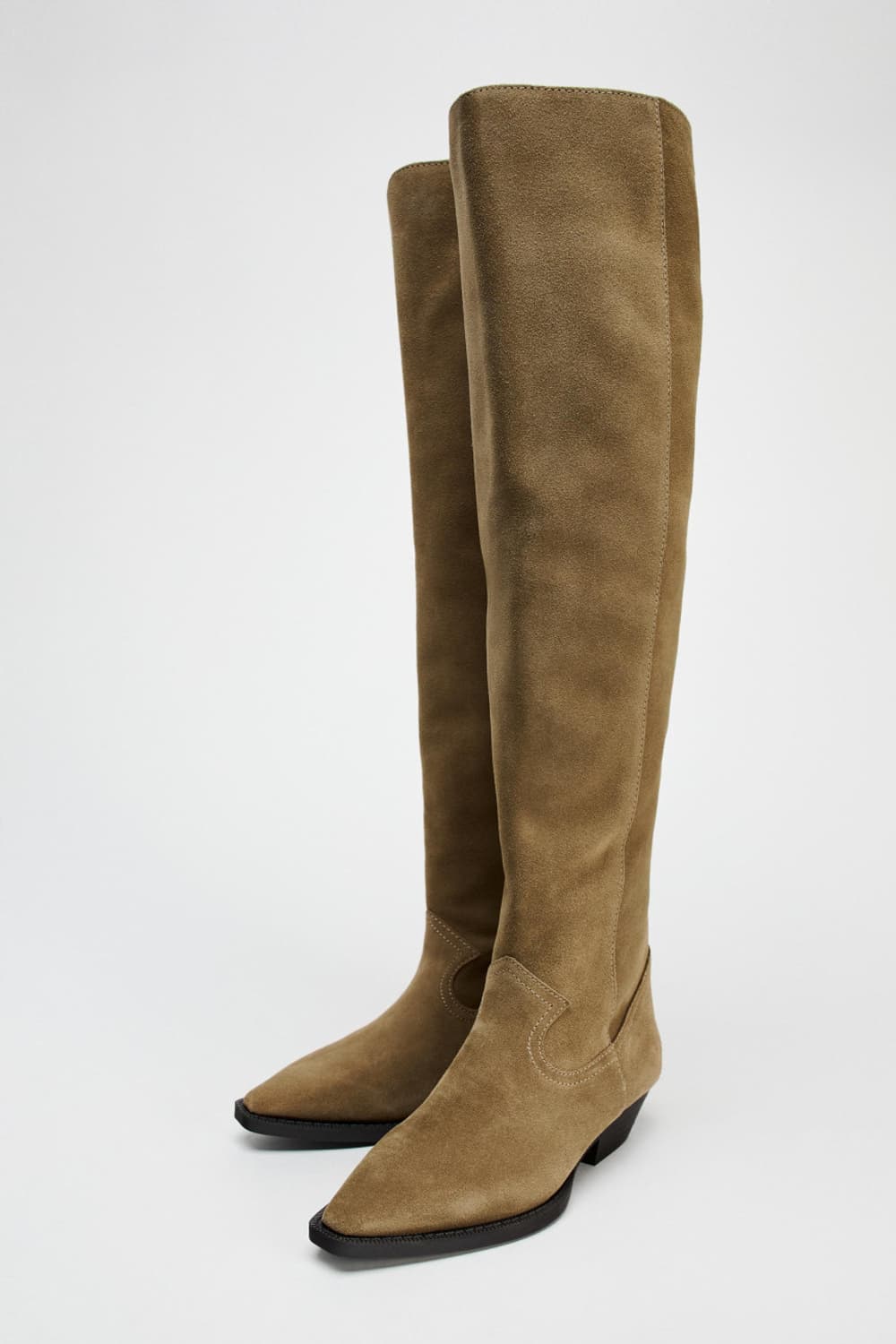 zara 자라 오버사이즈 카우보이 스웨이드 부츠 상품이미지5