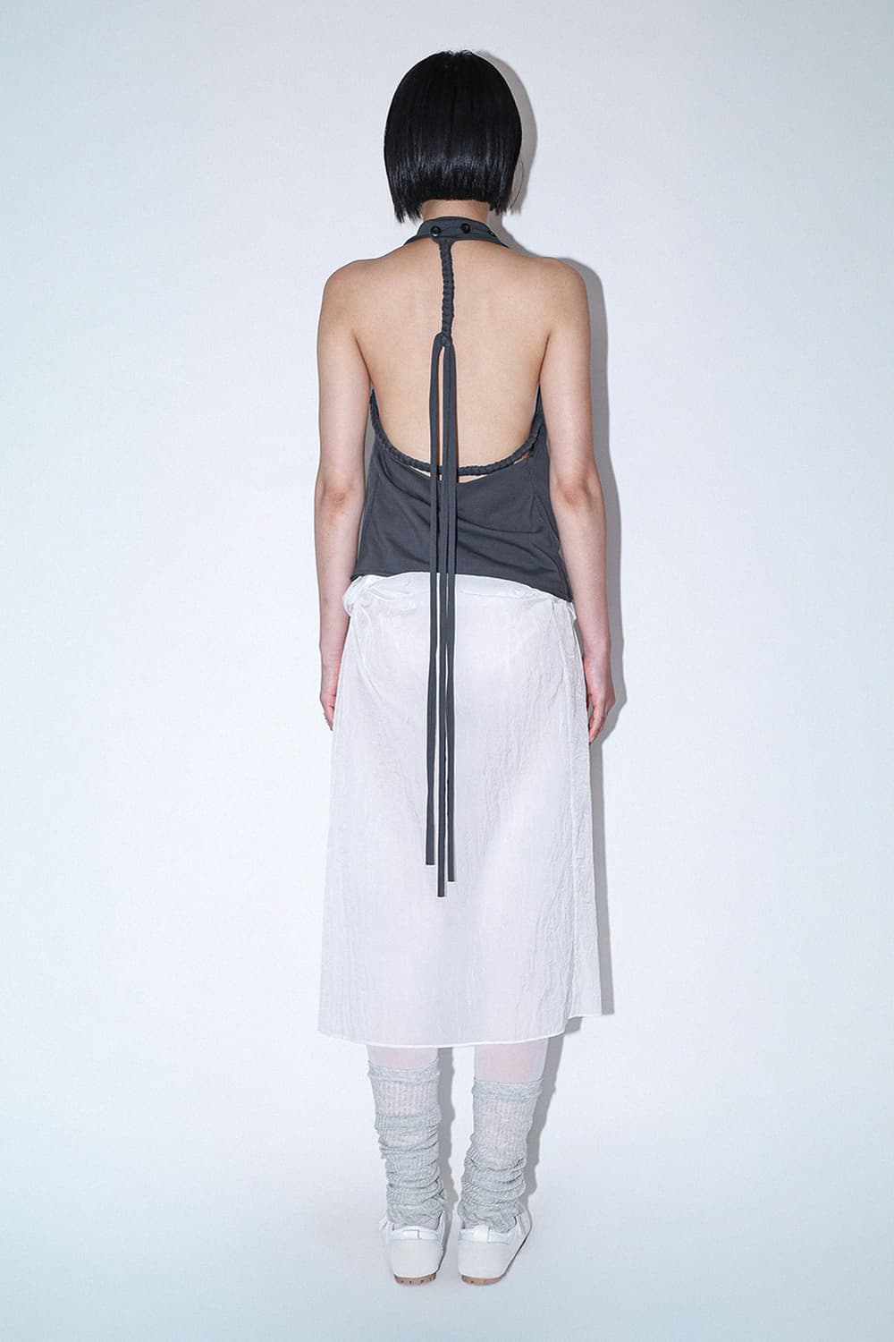 jaeshin 드레이프 홀터넥 나시 카울넥 상품이미지3