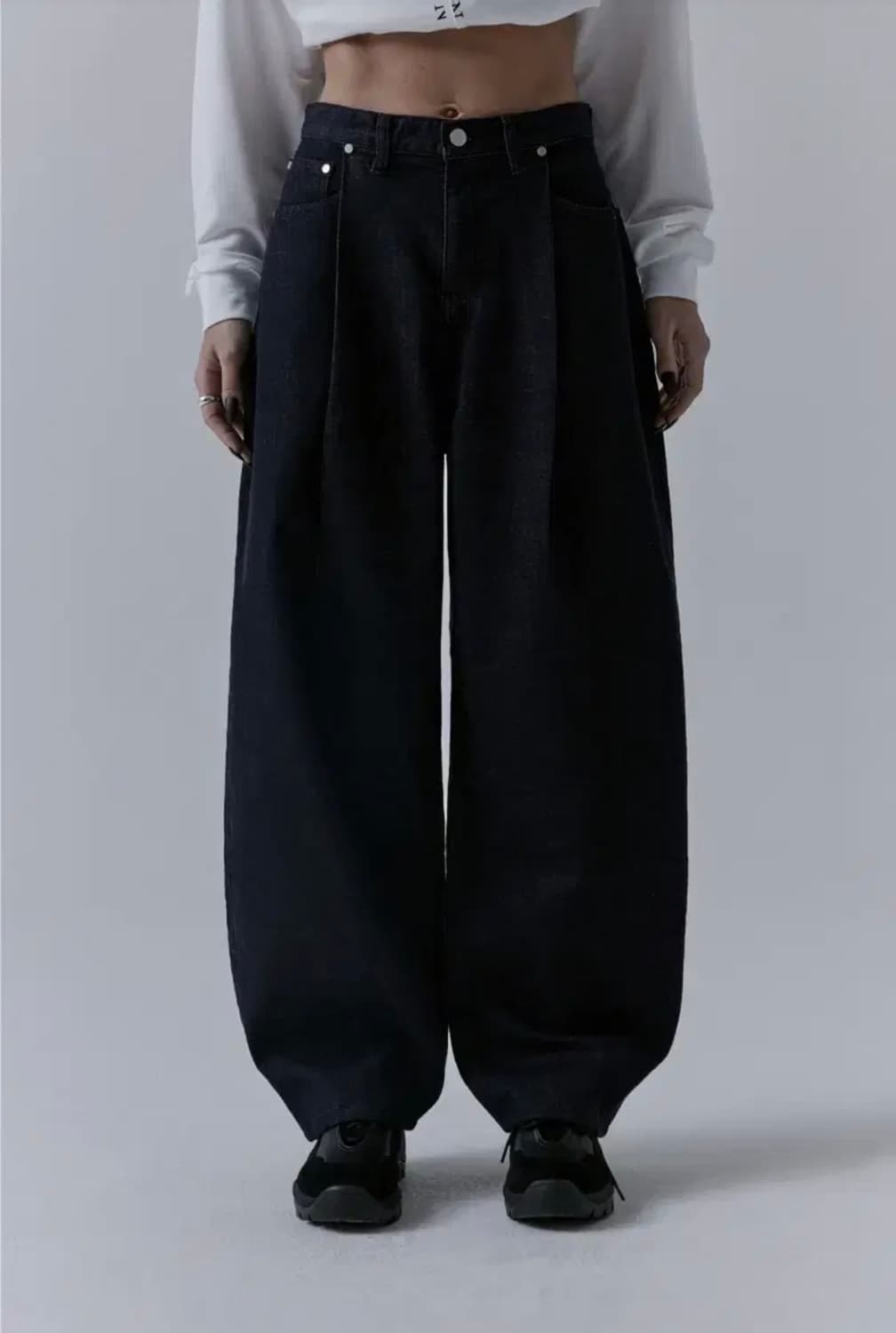 트리밍버드 One Button Denim Pants,인디고,3사이즈 상품이미지1