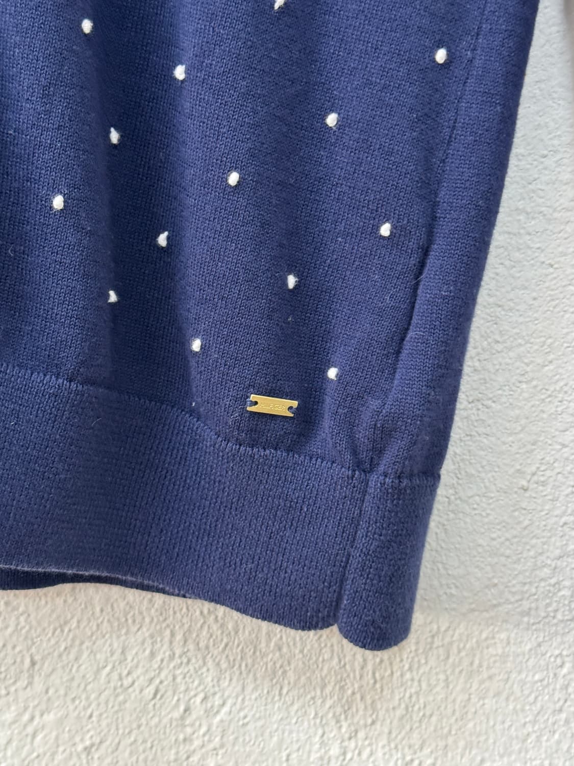 타미힐피거 피마코튼 도트 가디건(T7) 상품이미지3