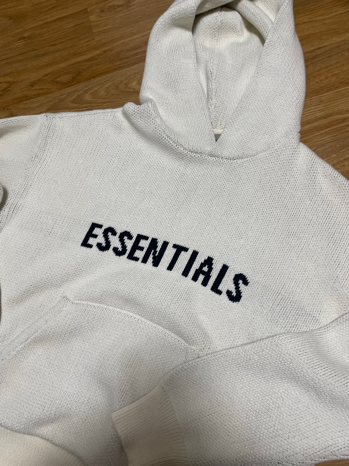 피어오브갓 에센셜 니트 후드 크림 M사이즈 상품이미지1