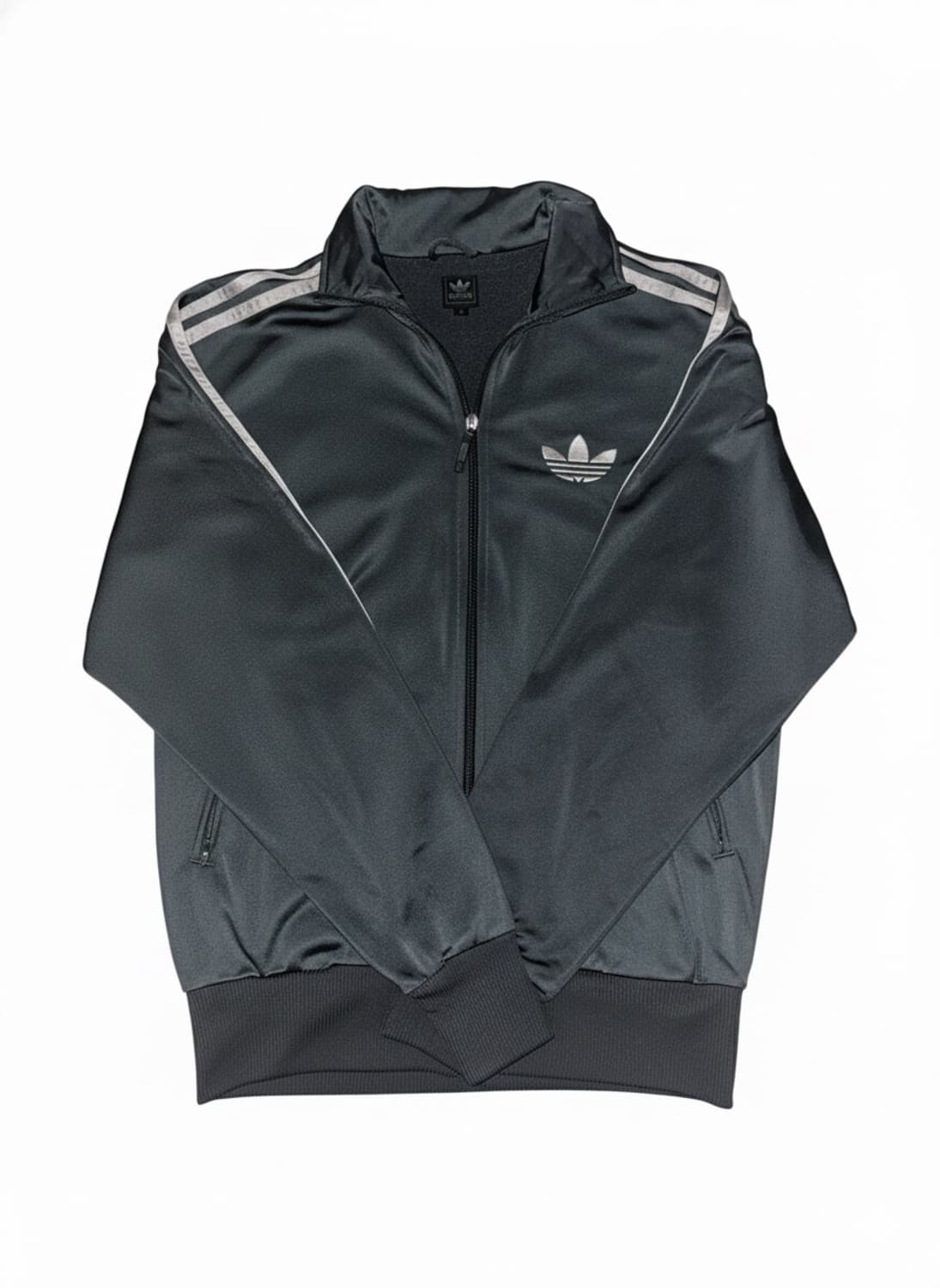 아디다스 차콜 챠콜 파이어버드 져지 네이비 블랙 트랙탑 후드집업 상품이미지1