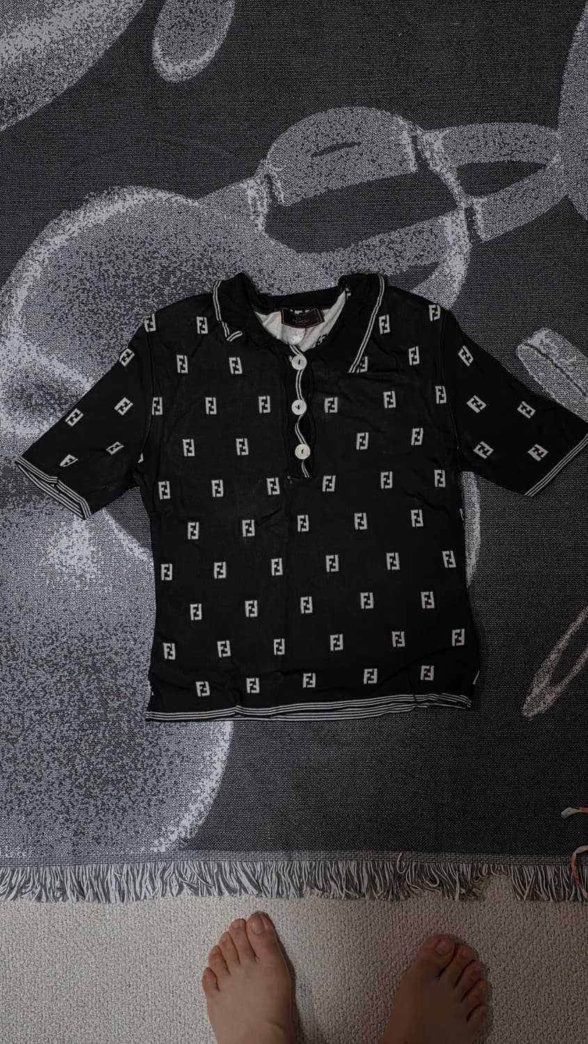 FENDI 펜디 정품 주카로고 반팔 니트 55 상품이미지2