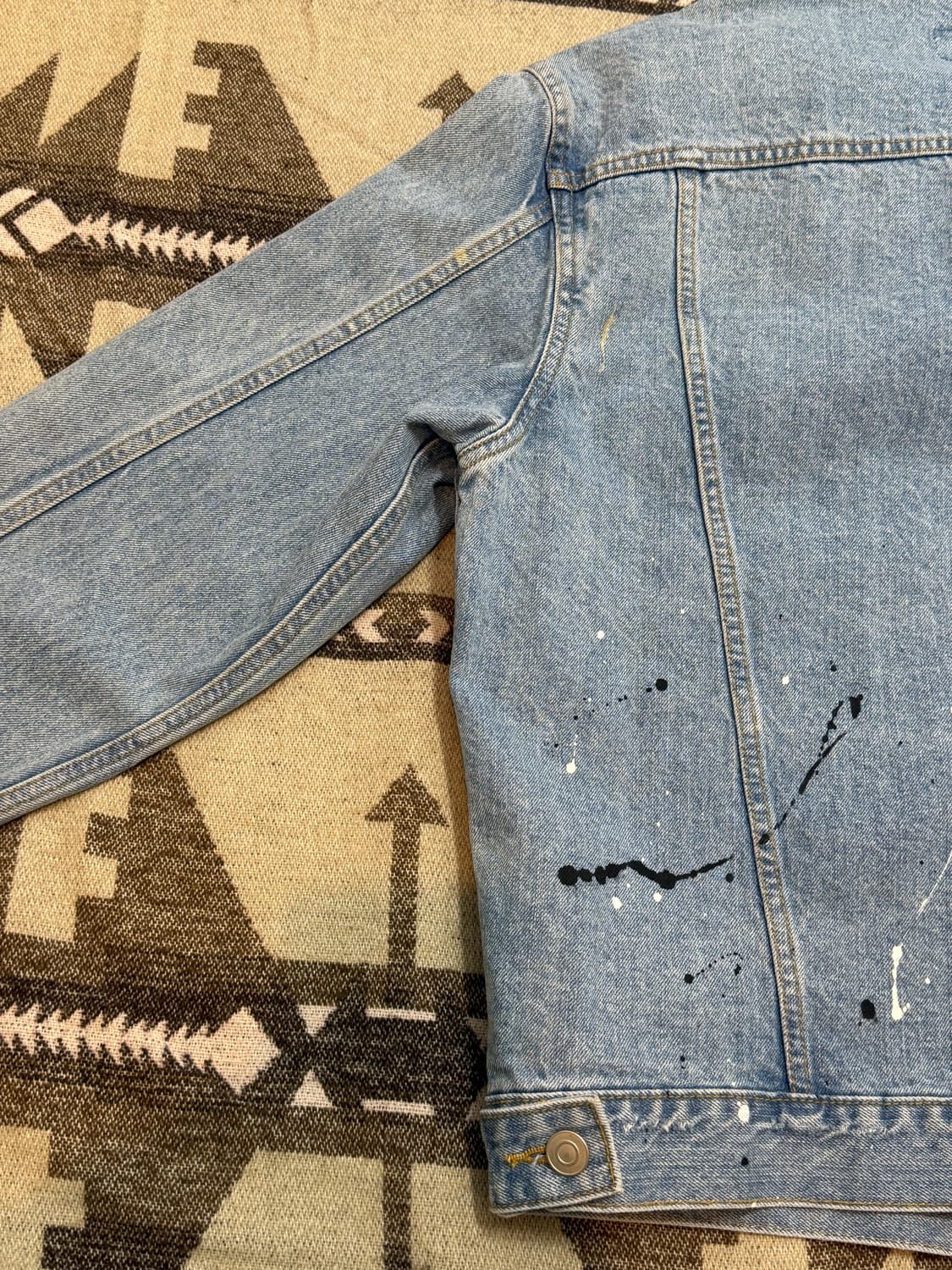 토니웩 머스크 페인팅 데님 자켓 상품이미지7