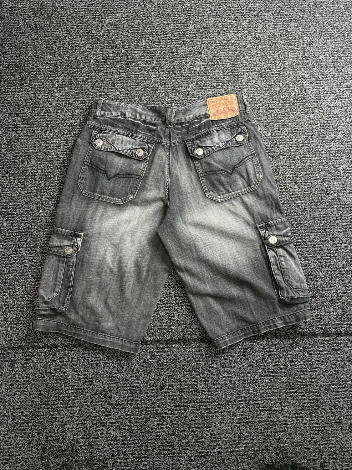 빈티지 아카이브 흑청 구르카 워싱 데님 버뮤다 팬츠 4125 상품이미지4