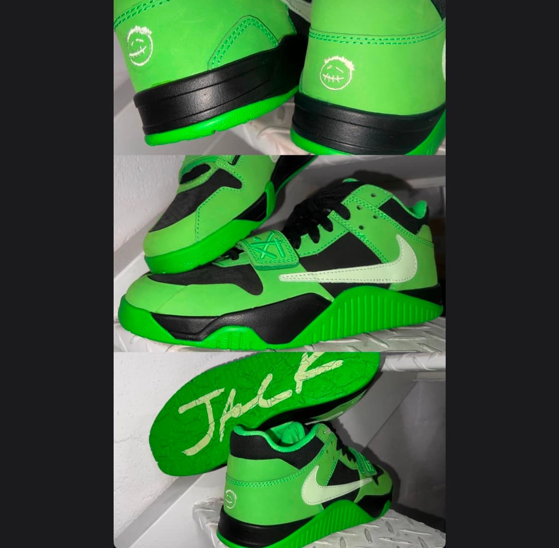 조던 x 트래비스 스캇 점프맨 잭 TR 그린 스파크 베이퍼 그린 280 상품이미지7