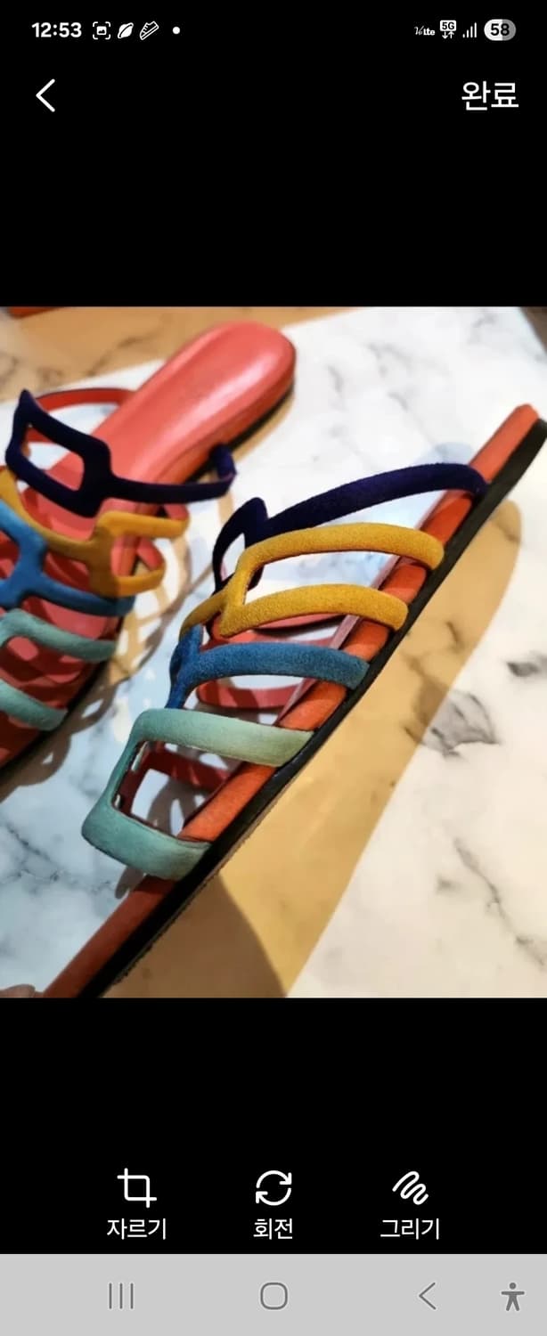 (정품)에르메스 슬리퍼 샌들 상태최상 38사이즈 상품이미지3