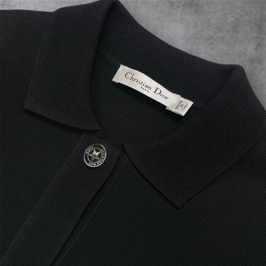 디올 Christian dior 블랙 크롭 니트 자켓 38 상품이미지3