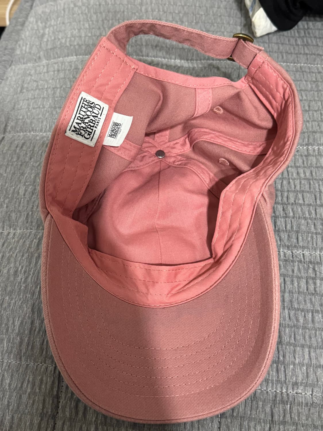 마리떼 클래식 로고 캡 pale pink 상품이미지3