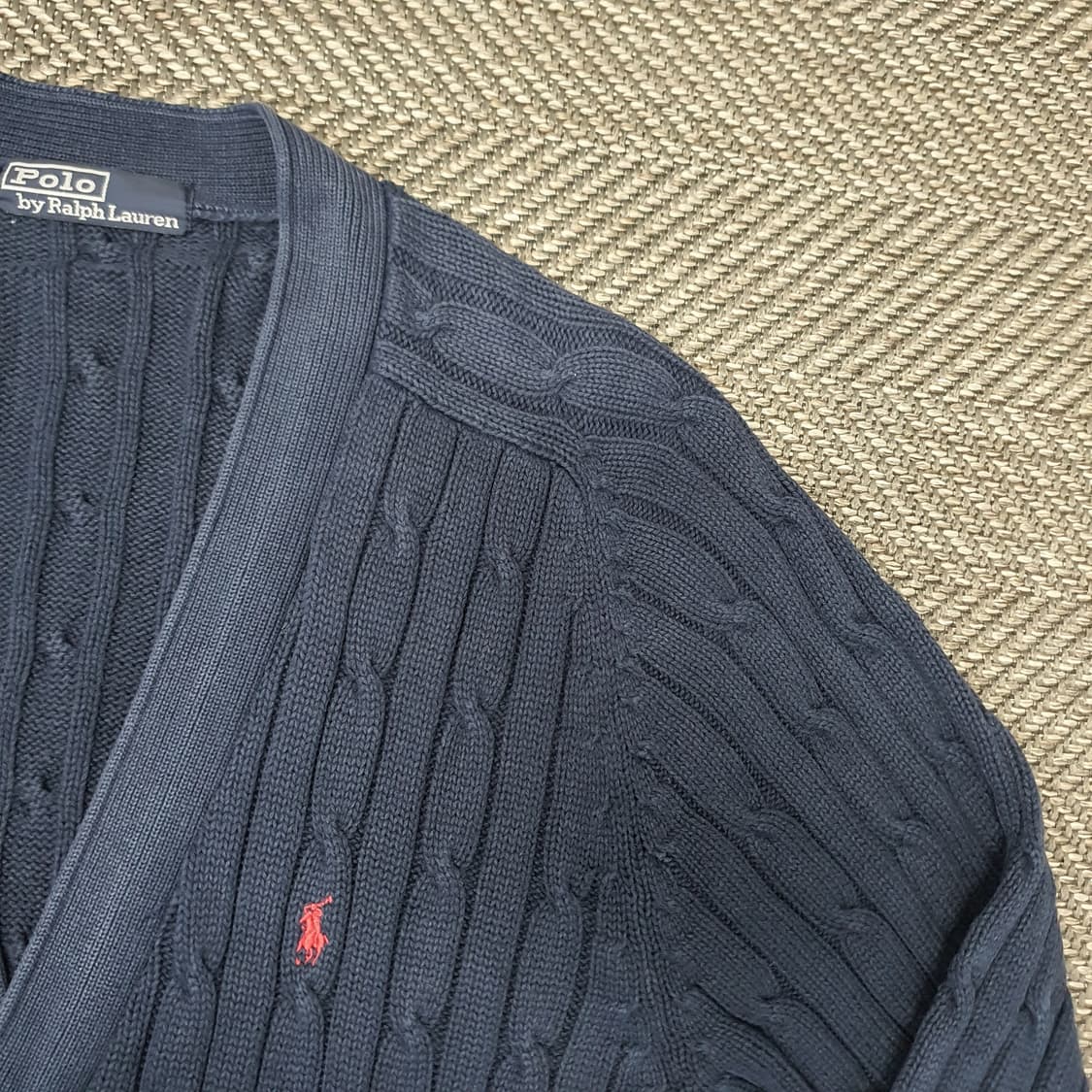 폴로 랄프로렌 케이블 가디건 남자105 상품이미지3