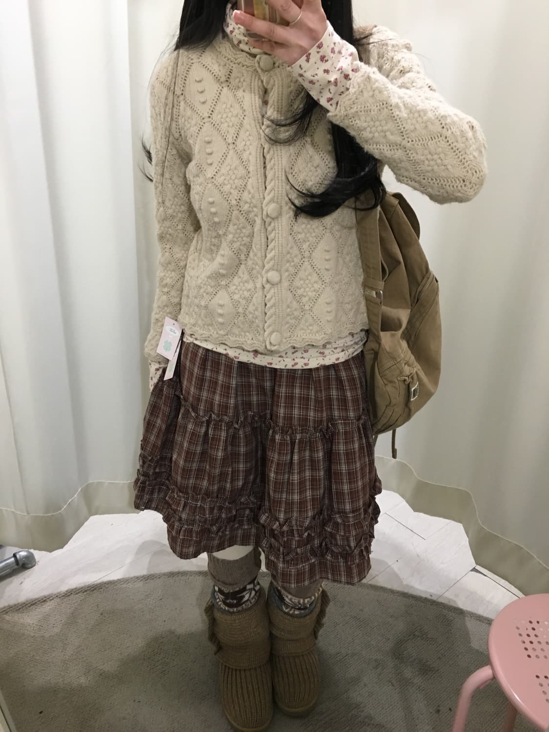 burning-lotus flower cardigan 상품이미지3