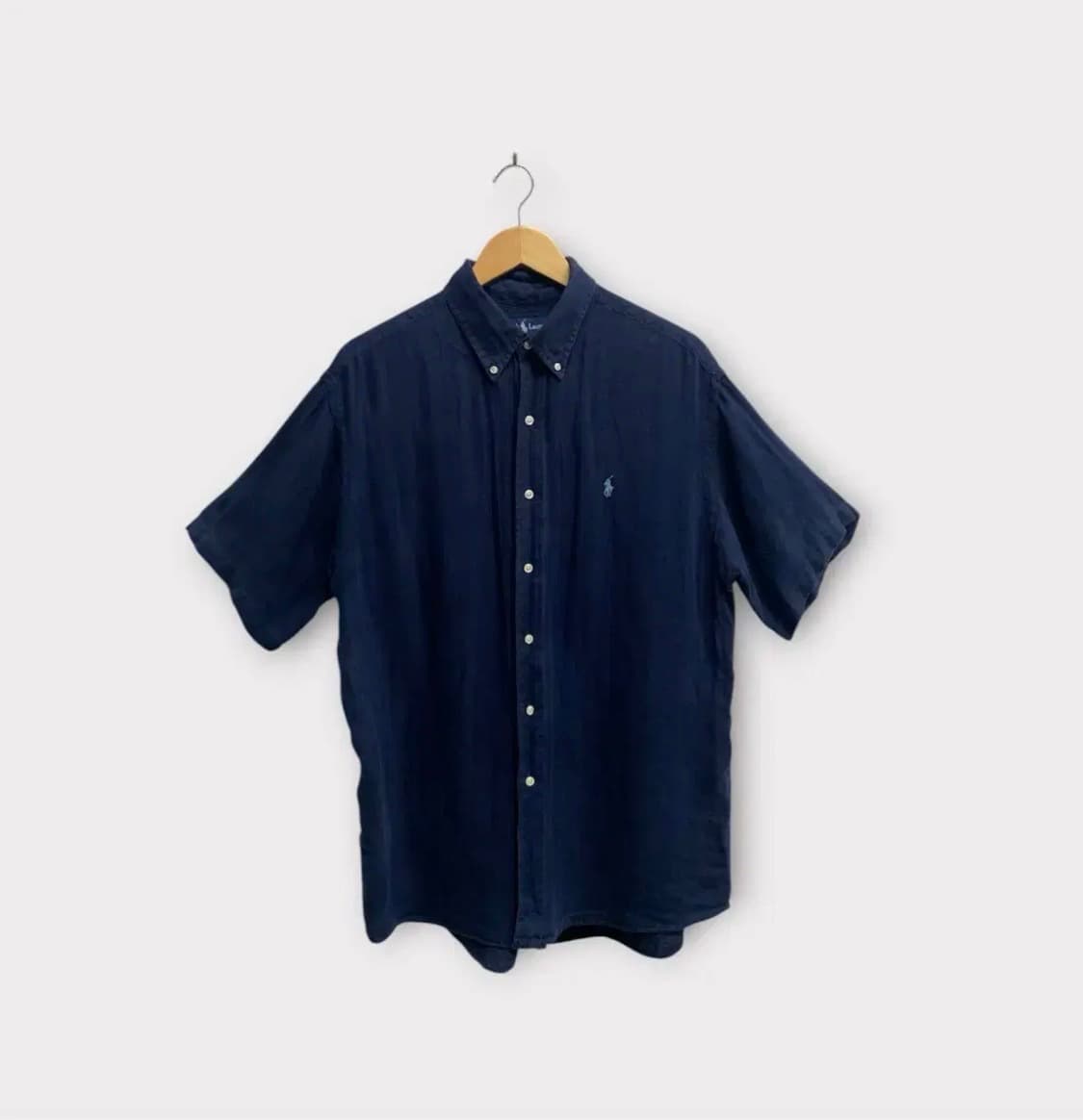 폴로 네이비 린넨셔츠 L 상품이미지1