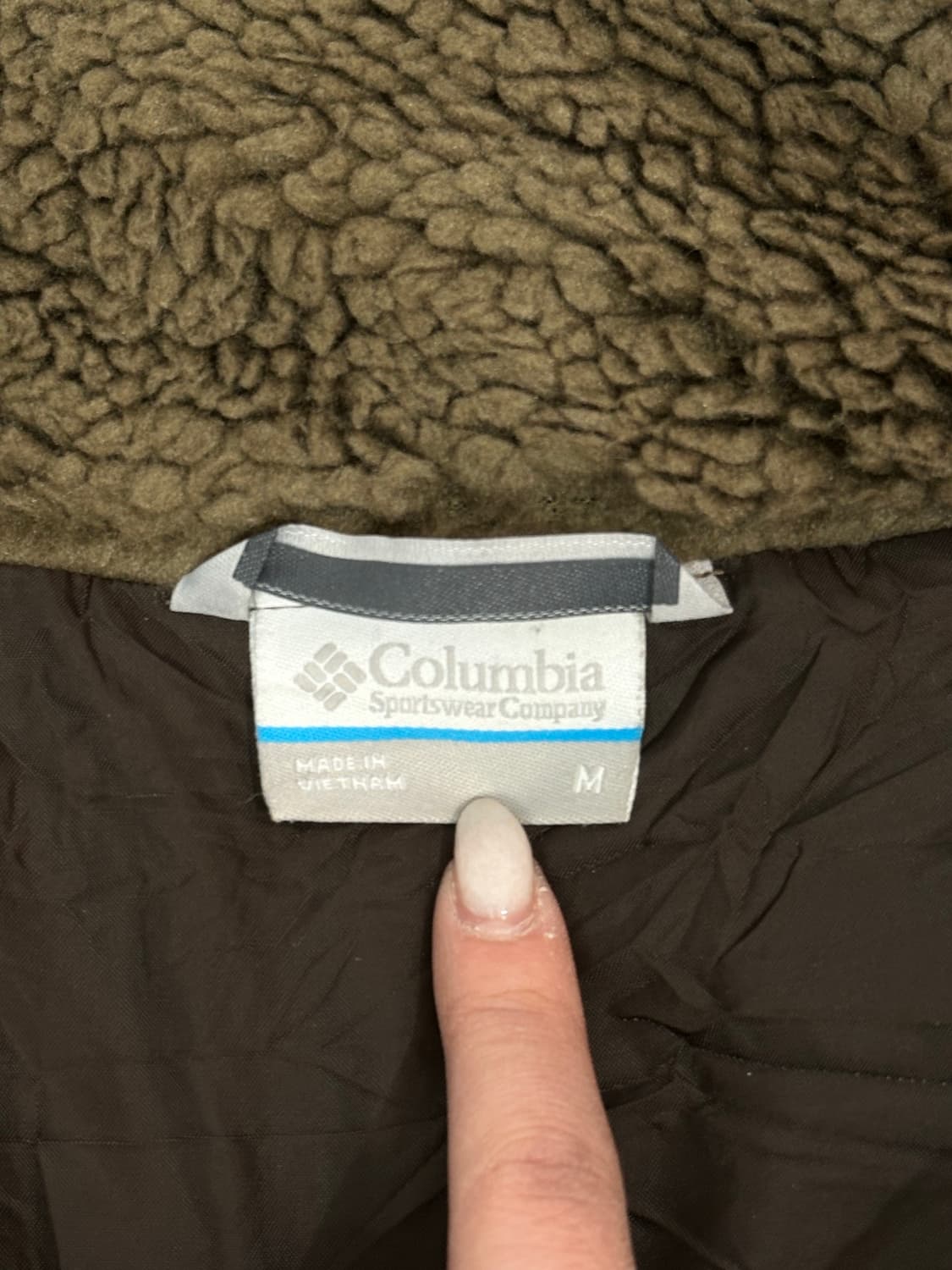 컬럼비아 브라운 뽀글이 후리스 등산복 자켓 M  상품이미지7