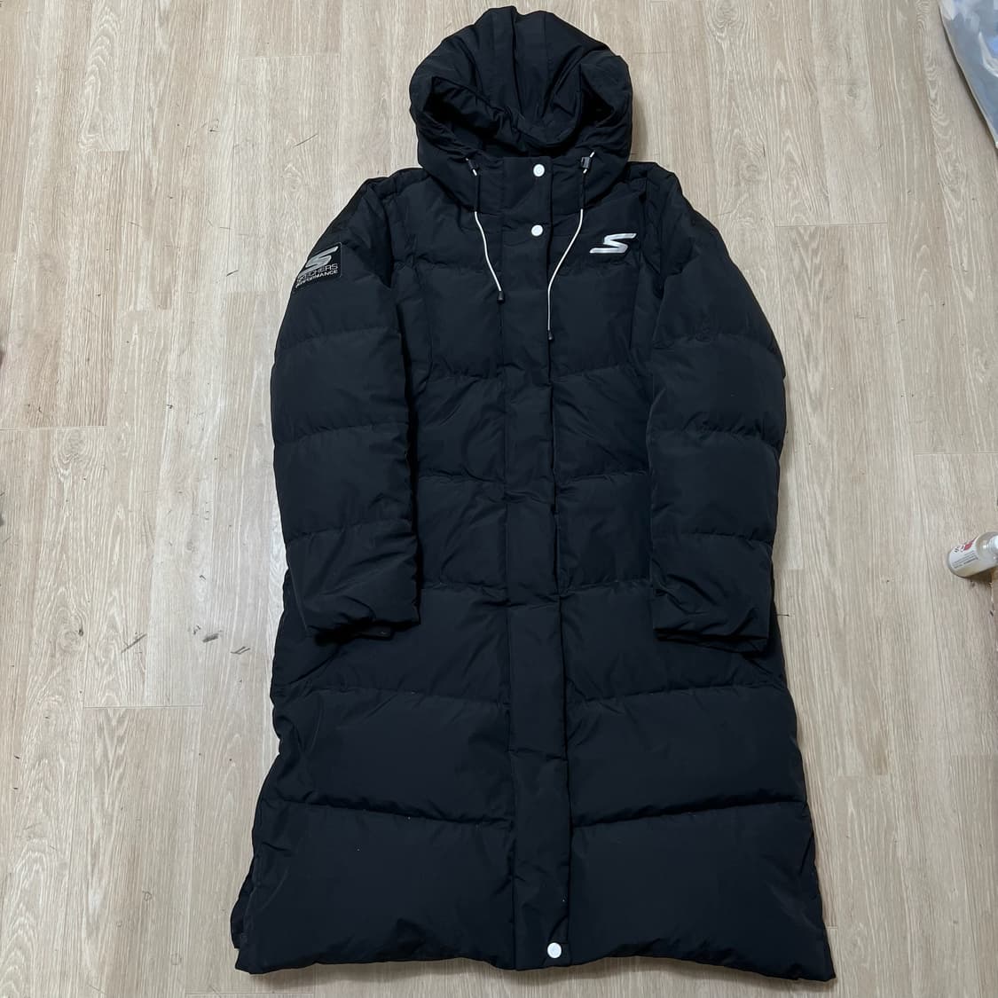 스케쳐스 남성 퍼포먼스 구스다운 후드 롱패딩 L/100  상품이미지1