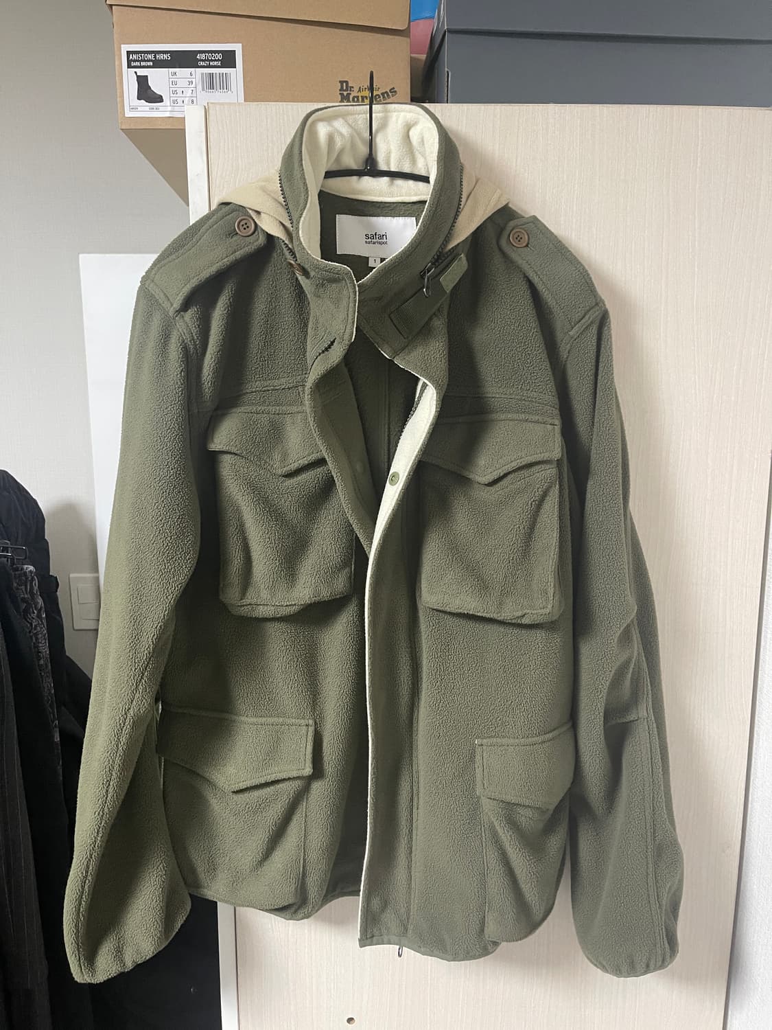 사파리스팟 플리스 밀리터리 후디 자켓 상품이미지6