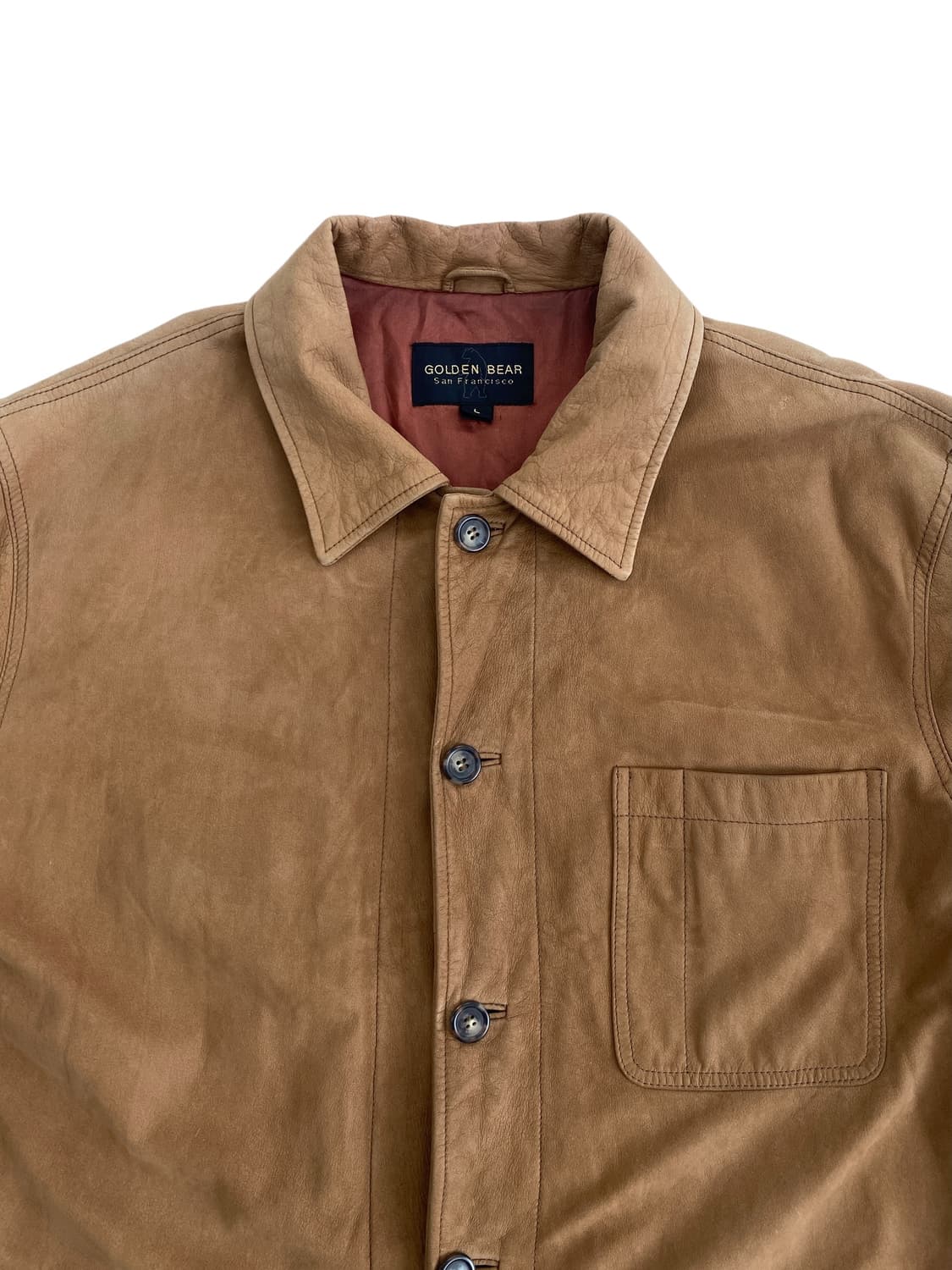 골든베어 레더 초어 하프 코트 상품이미지3