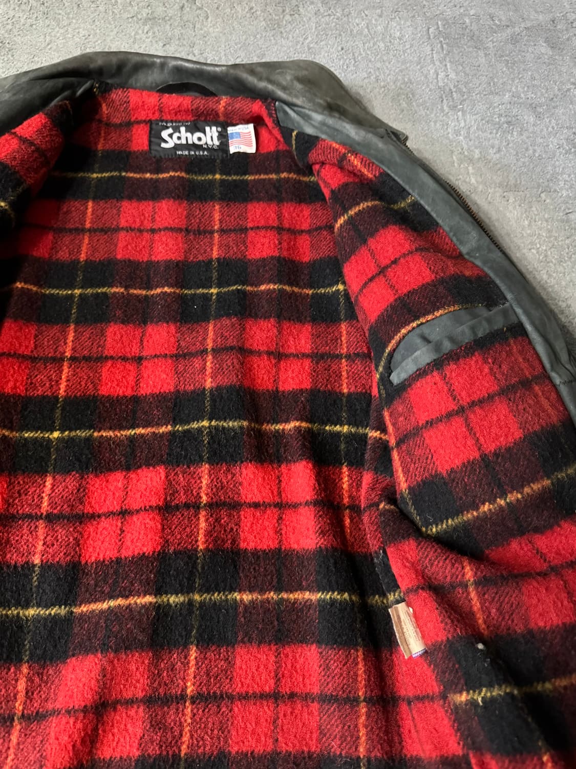 Schott 리얼 레더 자켓 상품이미지5