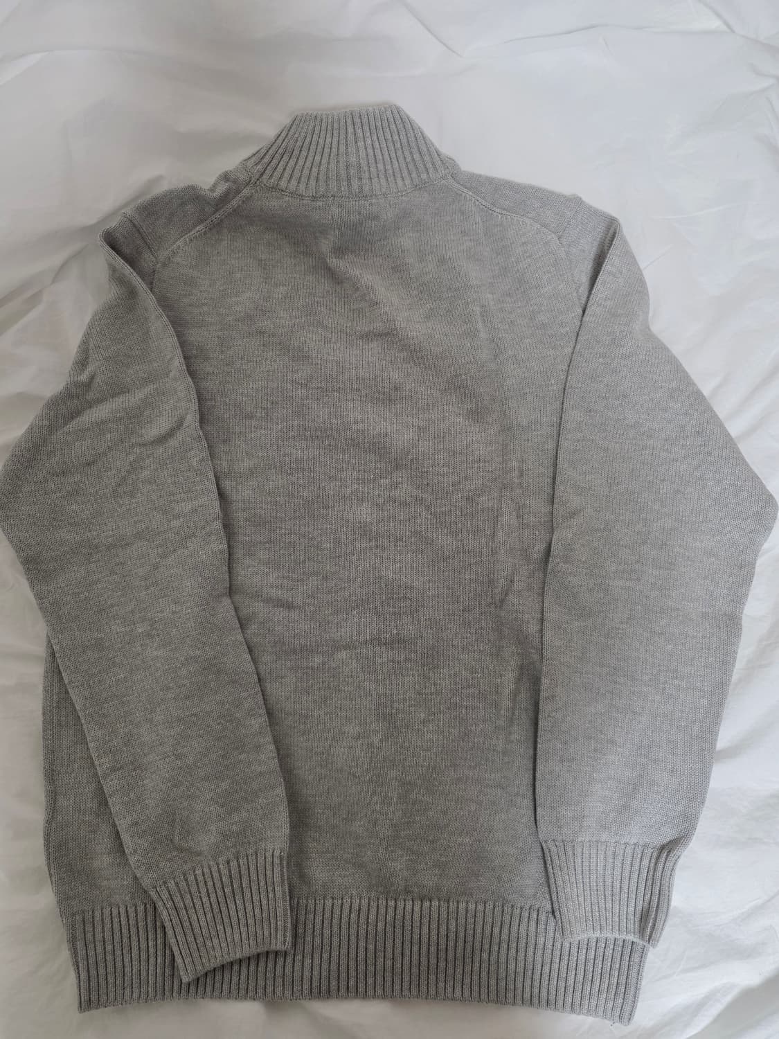 폴로 면 집업 그레이 L 상품이미지5