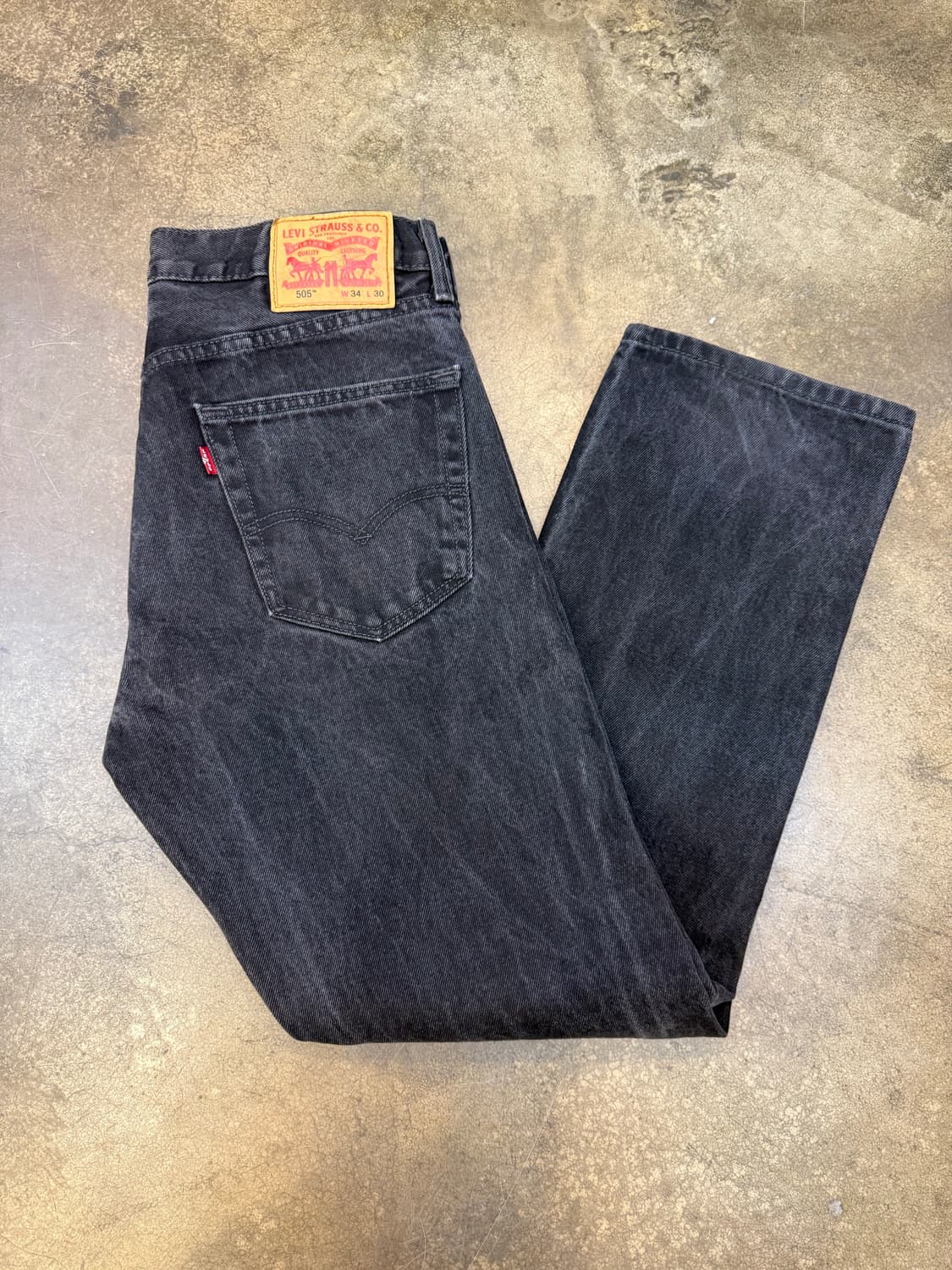 리바이스 흑청워싱 34(505) 상품이미지4