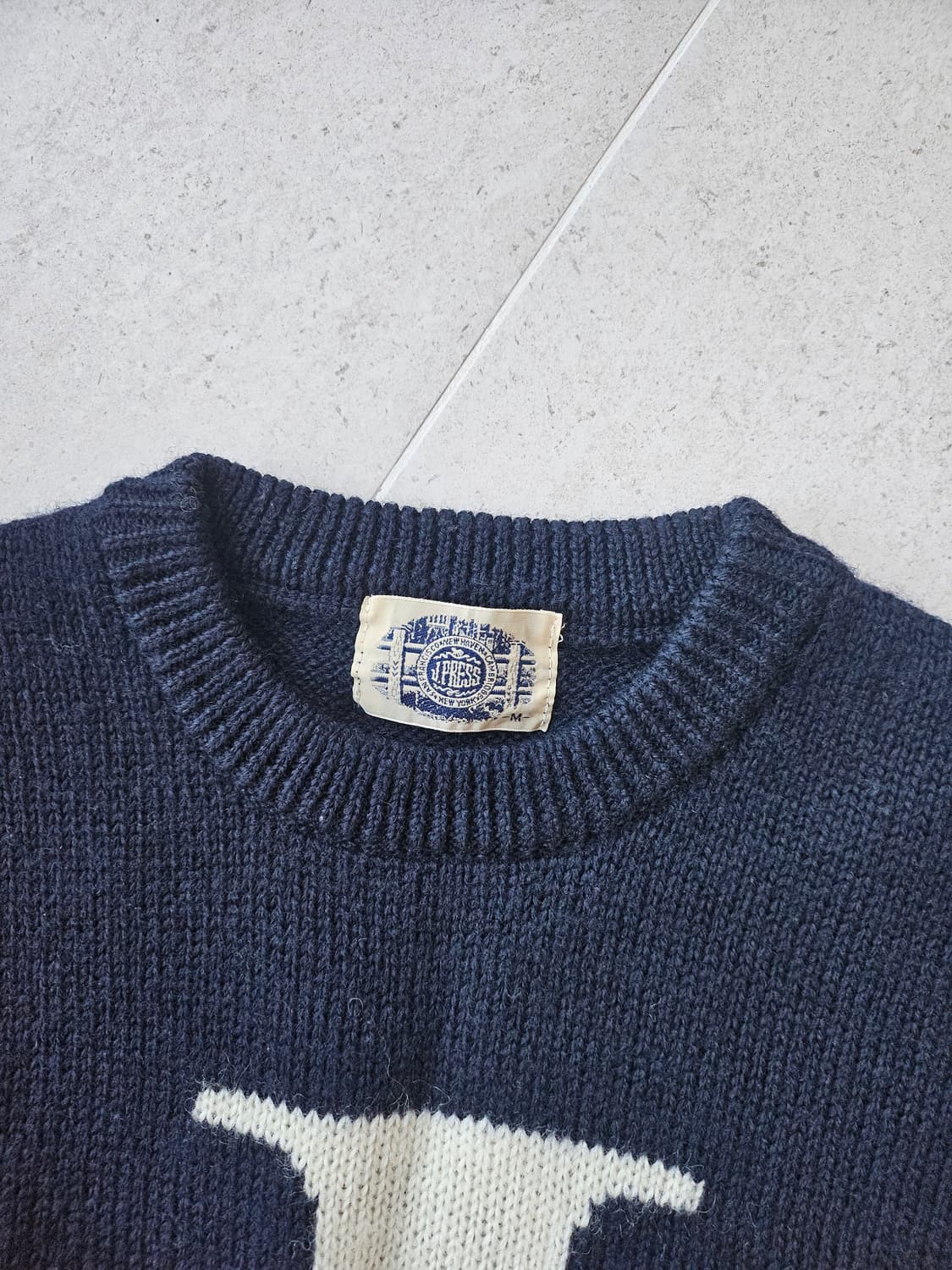 제이프레스 로고 울 니트 상품이미지2