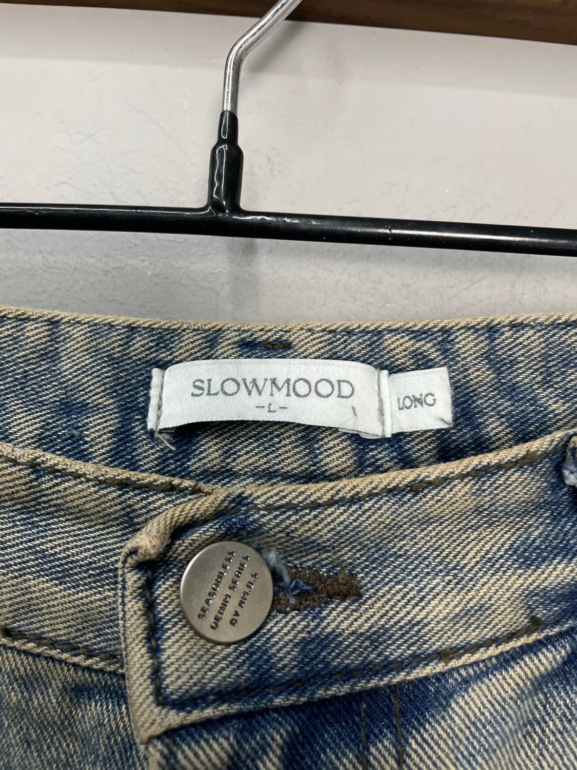 슬로우무드 워싱 와이드 데님 팬츠 H1547 상품이미지6