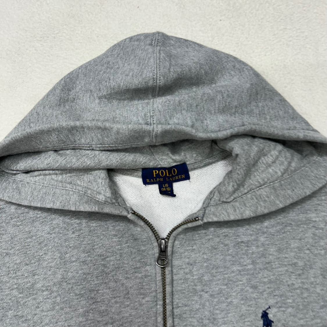 Polo gray hood zip-up 상품이미지6