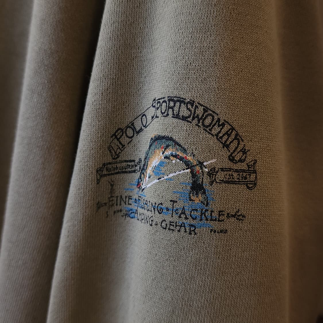 90s 폴로 컨트리 후드 스웻셔츠 후드 집업 그린 M 상품이미지8