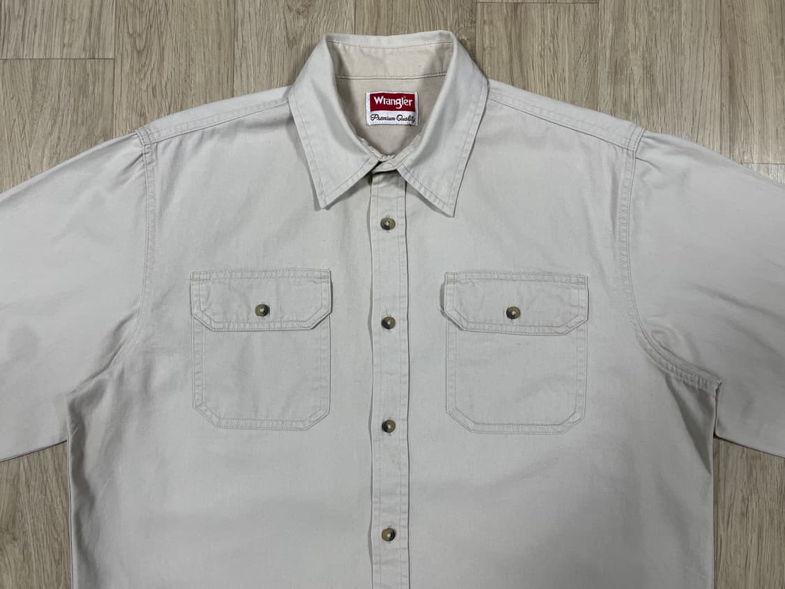 100~105) 00's 랭글러 미국판 코튼 워크셔츠 상품이미지4