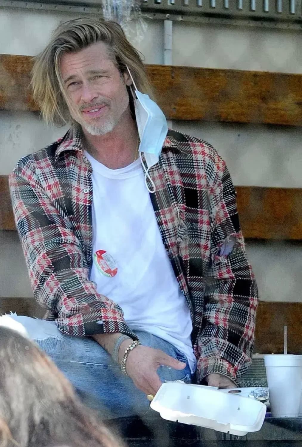 Gods true cashmere 체크 셔츠 L사이즈 판매. 상품이미지3