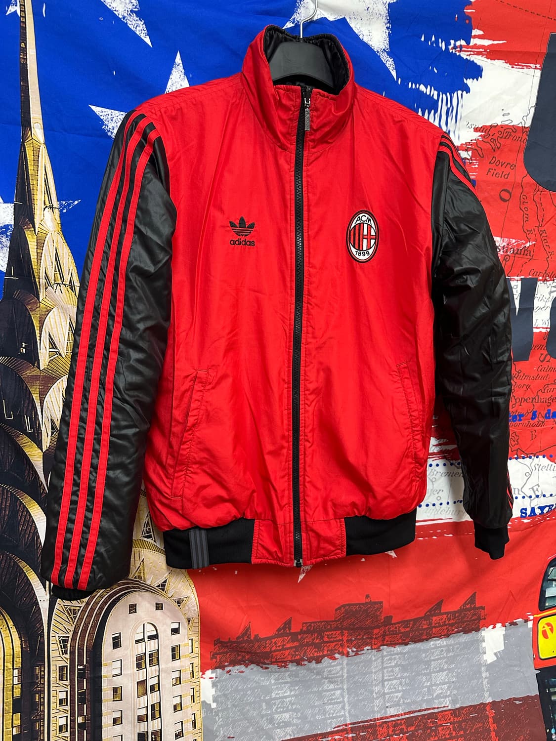 s급 아디다스 ac밀란 양면리버시블 패딩m 95 상품이미지6