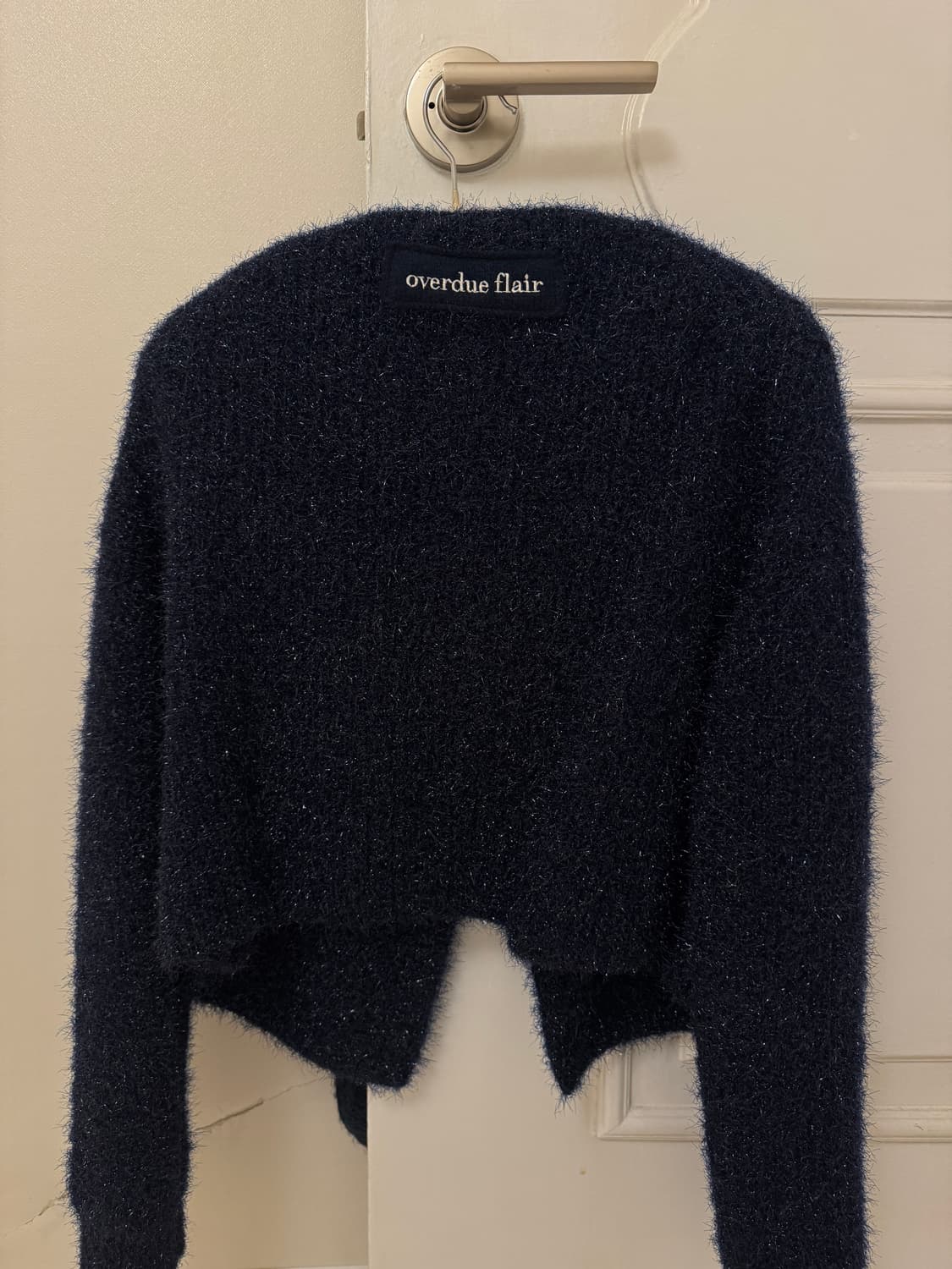 오버듀플레어 글리터 가디건 네이비 상품이미지6