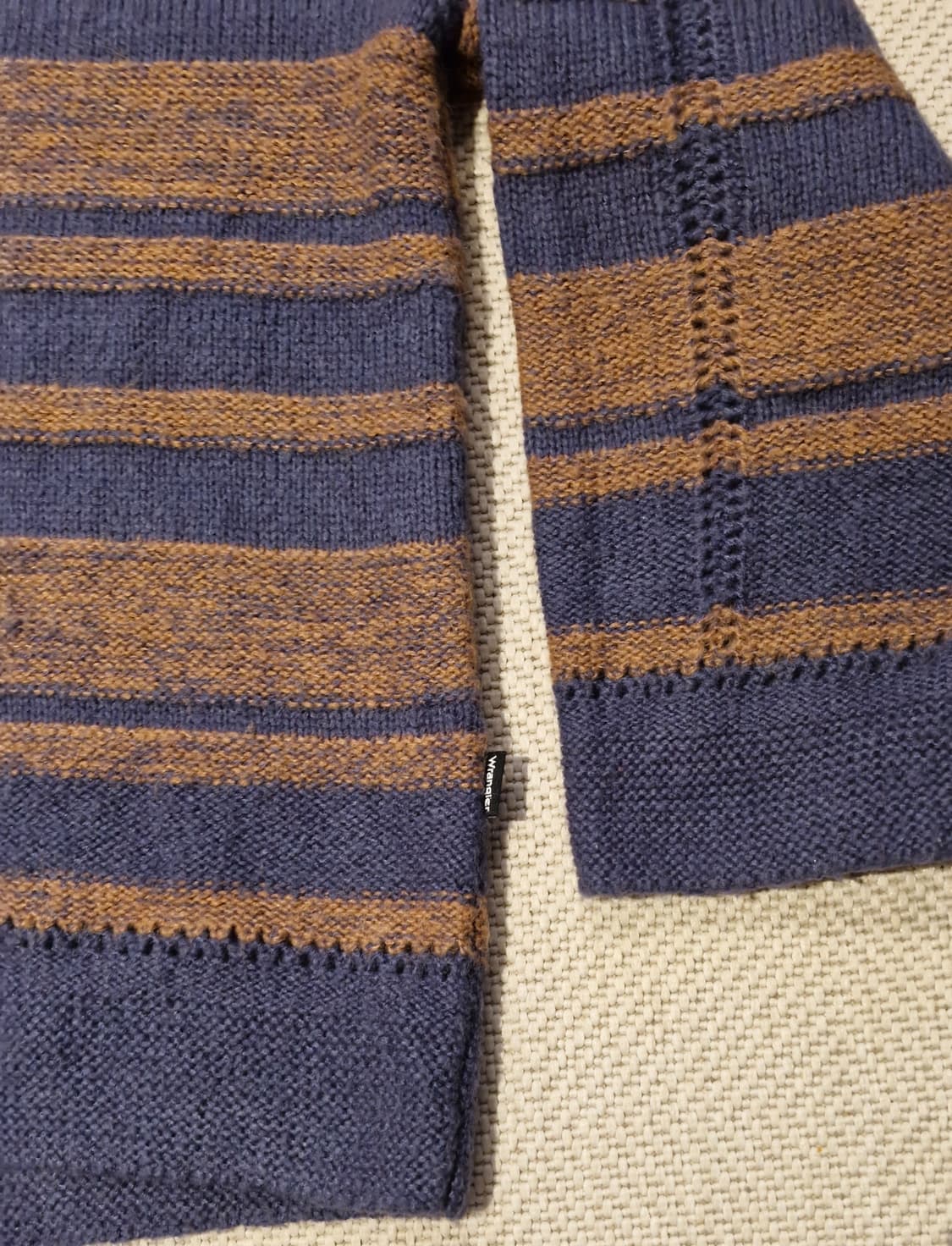 랭글러 카라넥 스트라이프 니트 블루 XL  상품이미지6