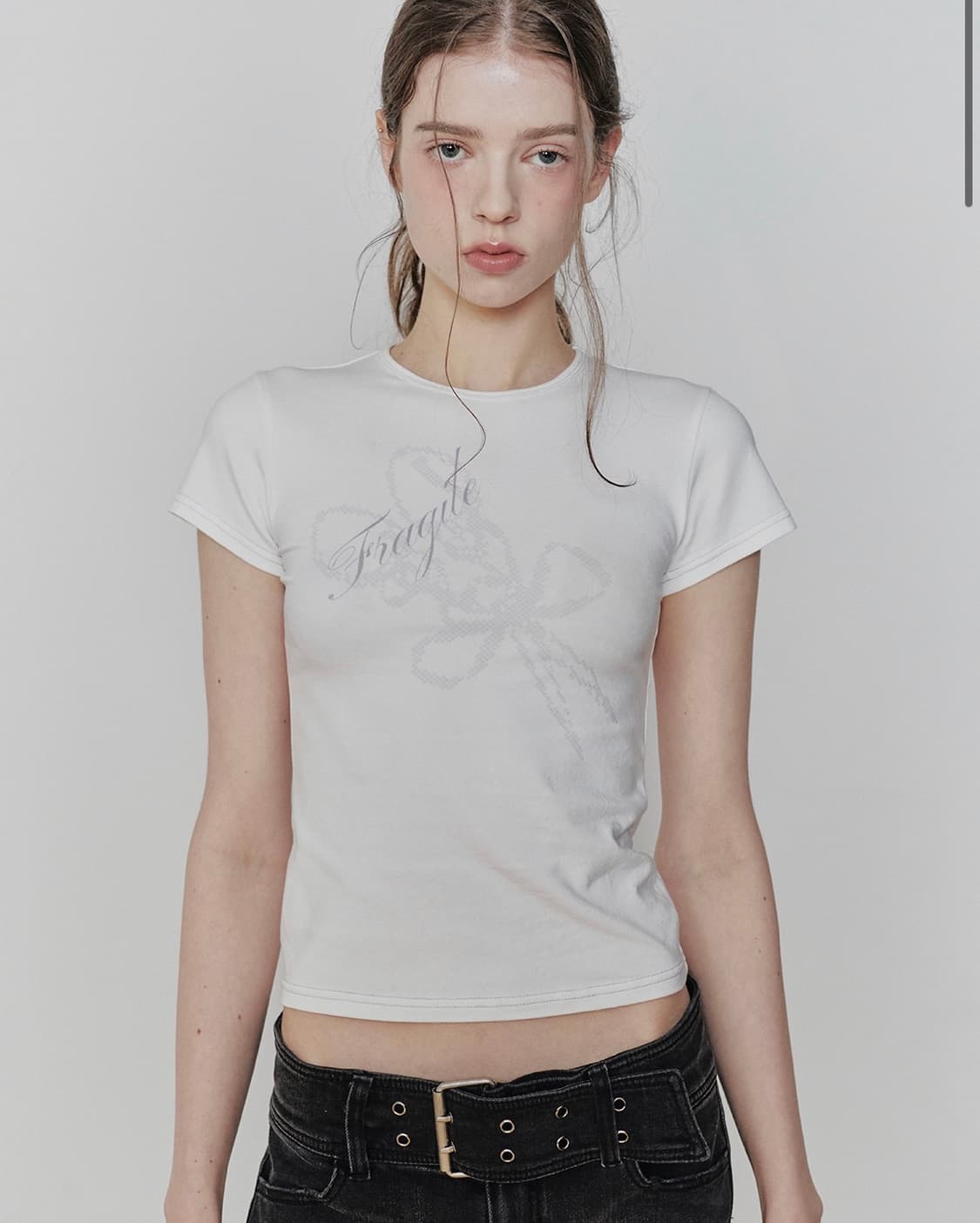 S / FRAGILE GRAPHIC TEE white 상품이미지1