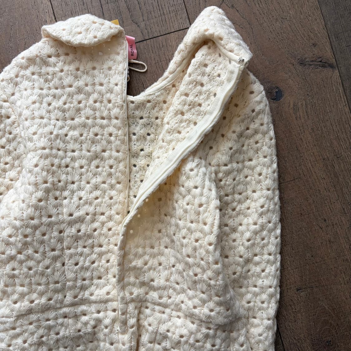 Needlepoint Round Collar Knit 상품이미지8