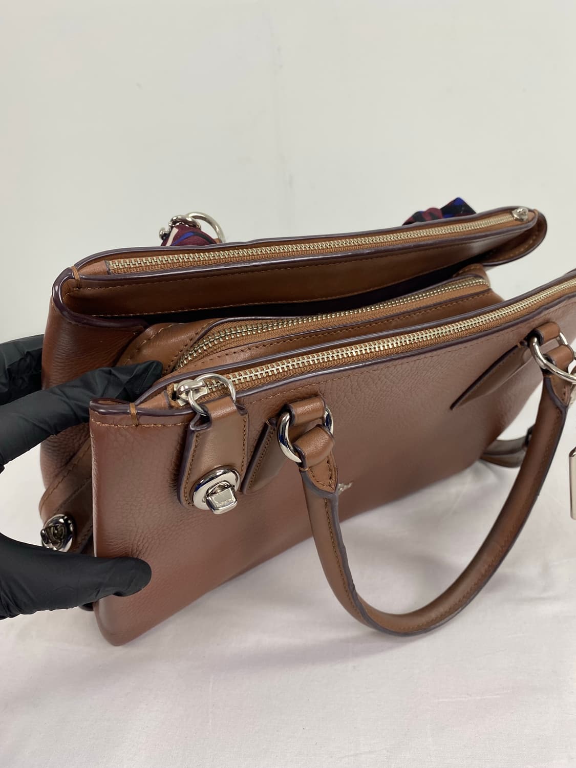 코치 브루클린 캐리올 28 레더 토트백 크로스백 <91> 상품이미지4