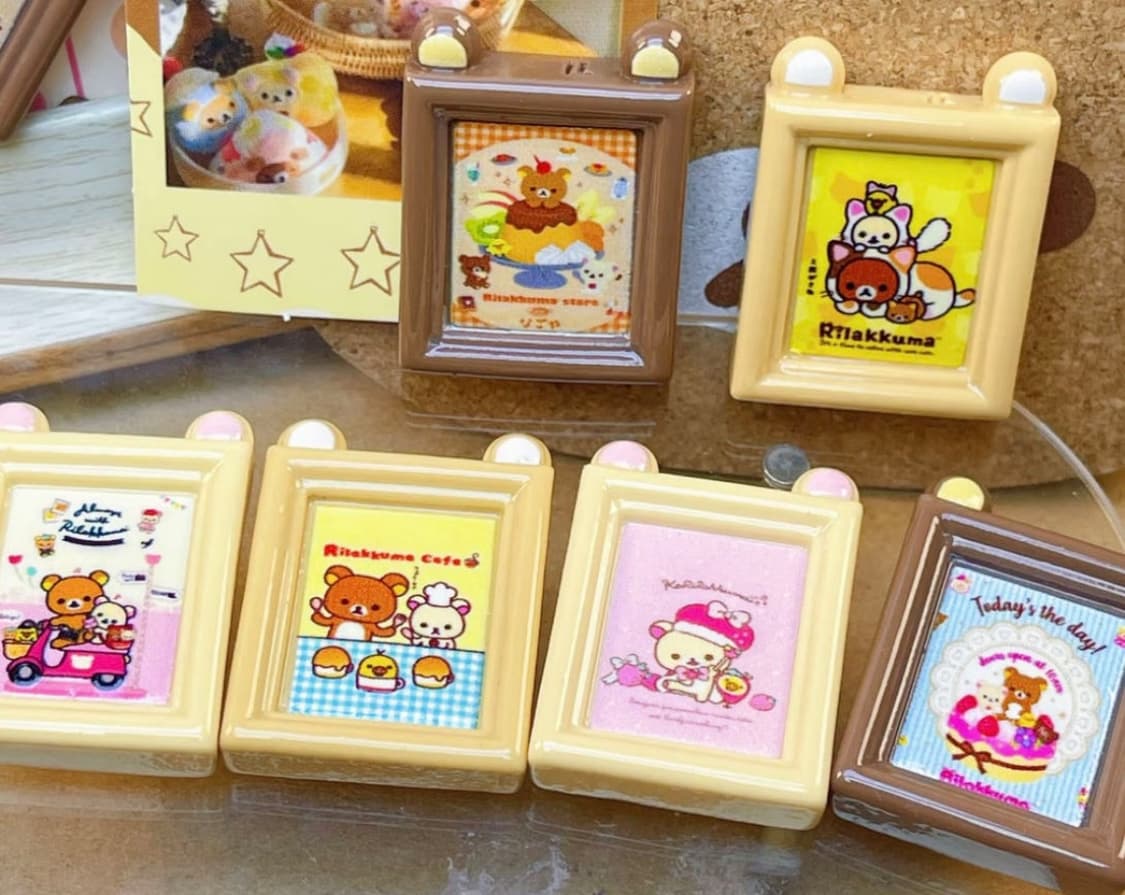 리락쿠마 데코덴 파츠 DIY 재료 6개 일괄 | 미니어처 장식 상품이미지1