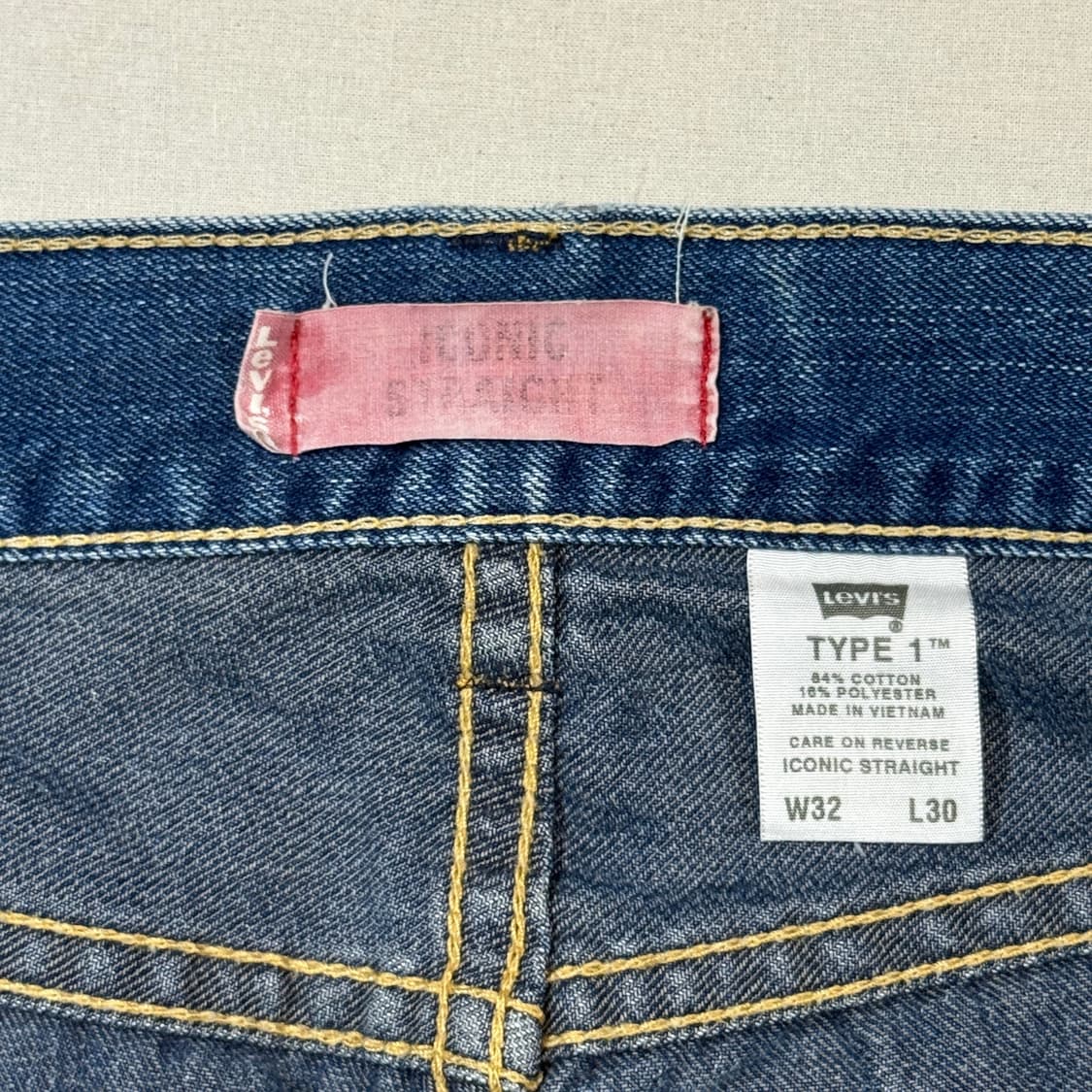 34inch) 리바이스 TYPE 1 아이코닉 스트레이트 데님 청바지 상품이미지9