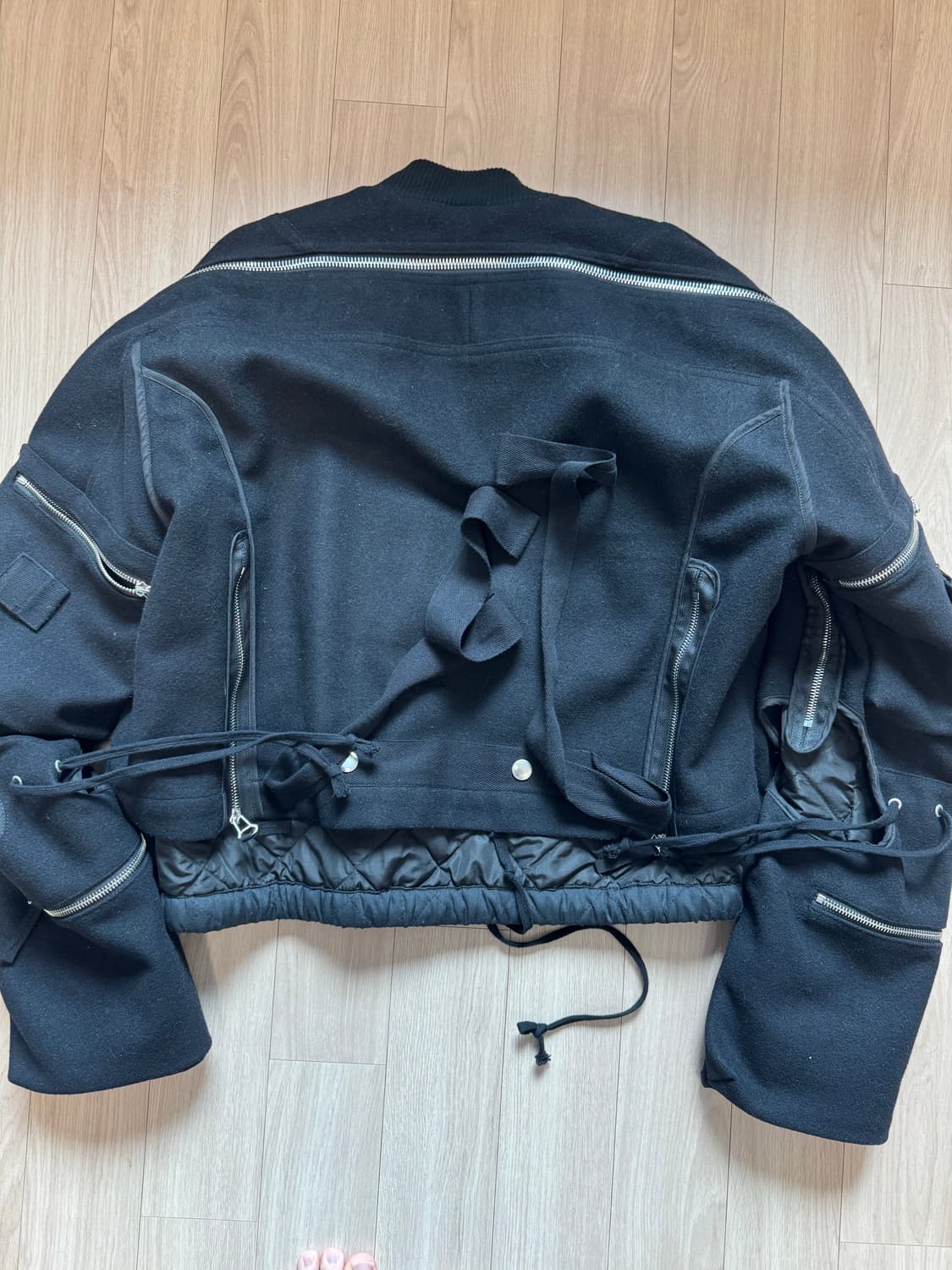 (44)14aw 드리스반노튼 멀티zip 봄버 상품이미지3