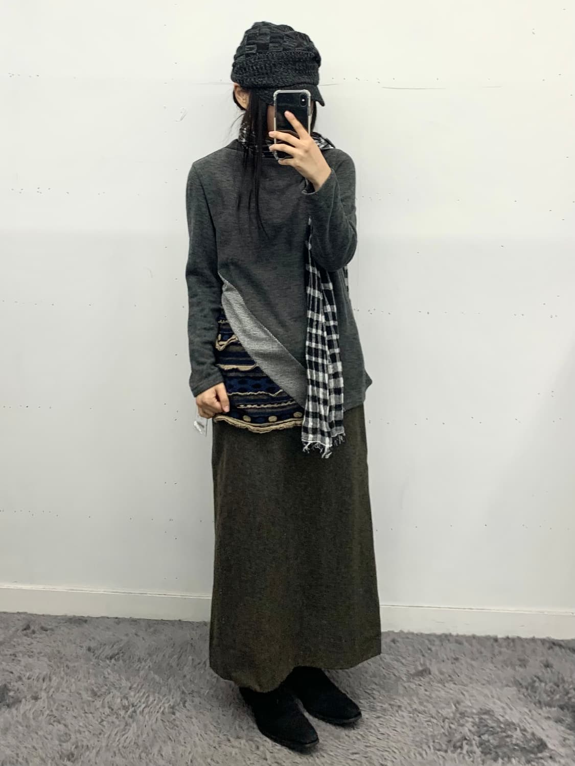 아네스베 셔링 롱스커트 상품이미지3