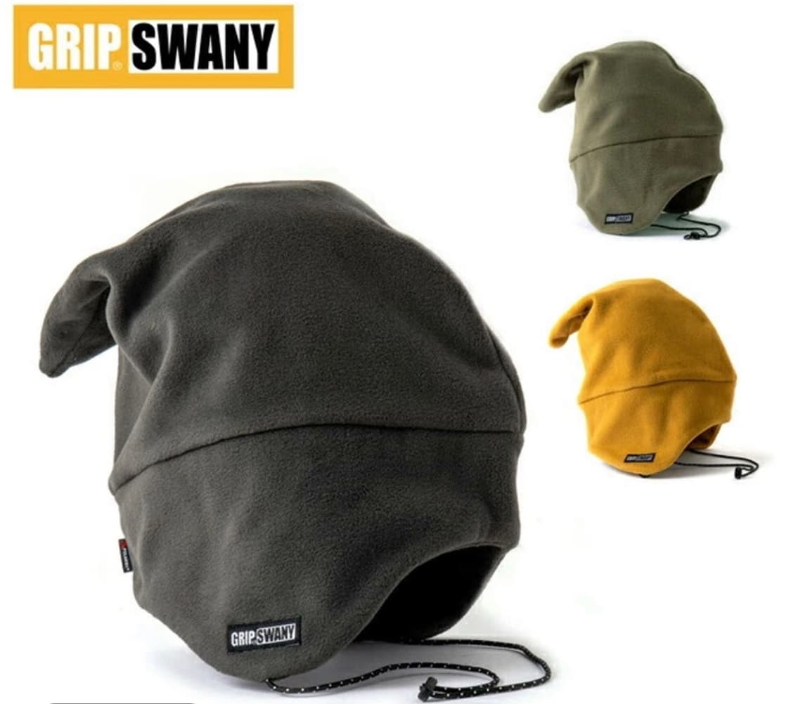 그립스와니 폴라텍 플리스캡 귀도리 비니모자 이어플랩 GSA-96 머스타드 상품이미지2