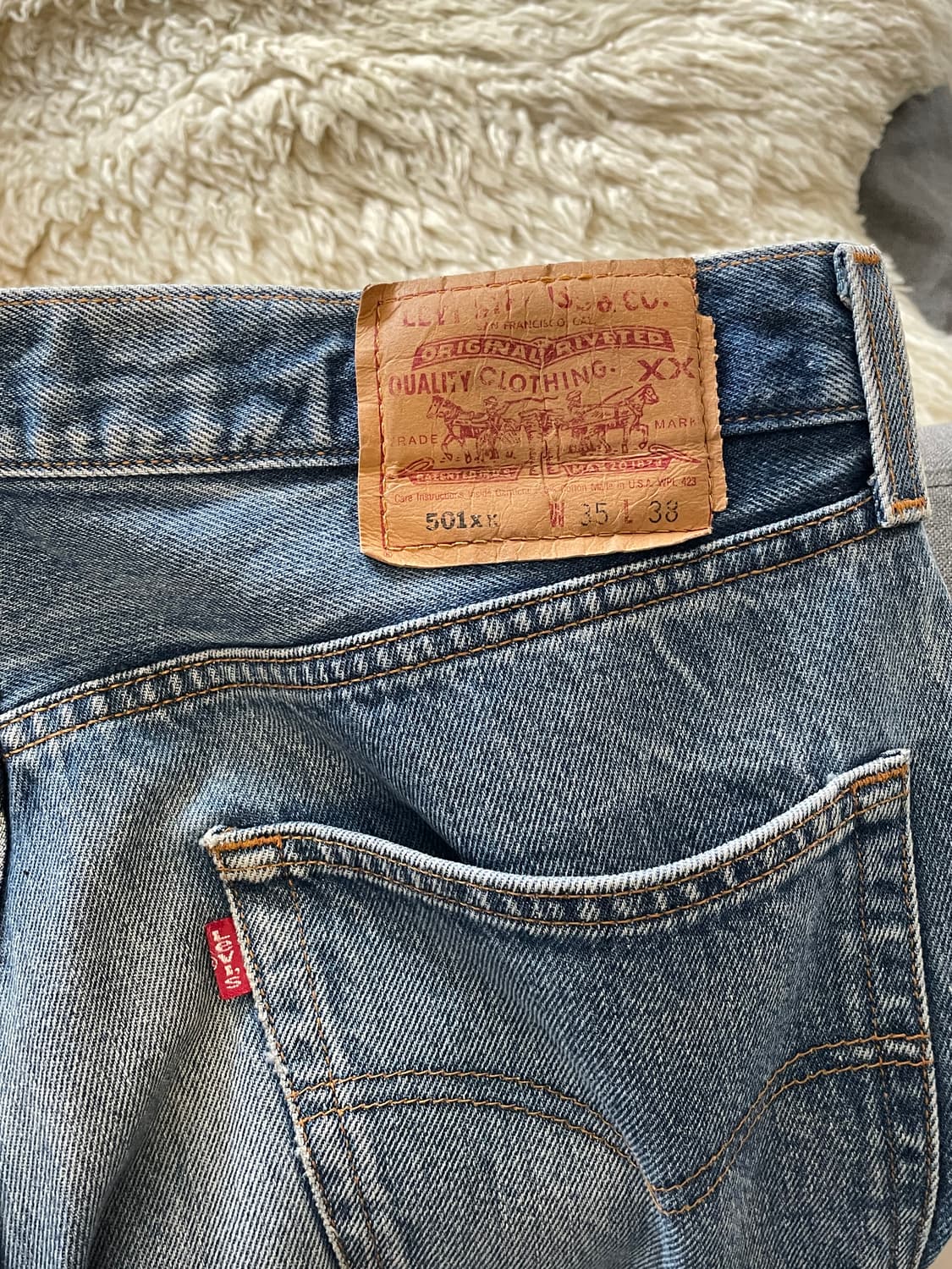 리바이스501xx 데님 팬츠 35/38 상품이미지2