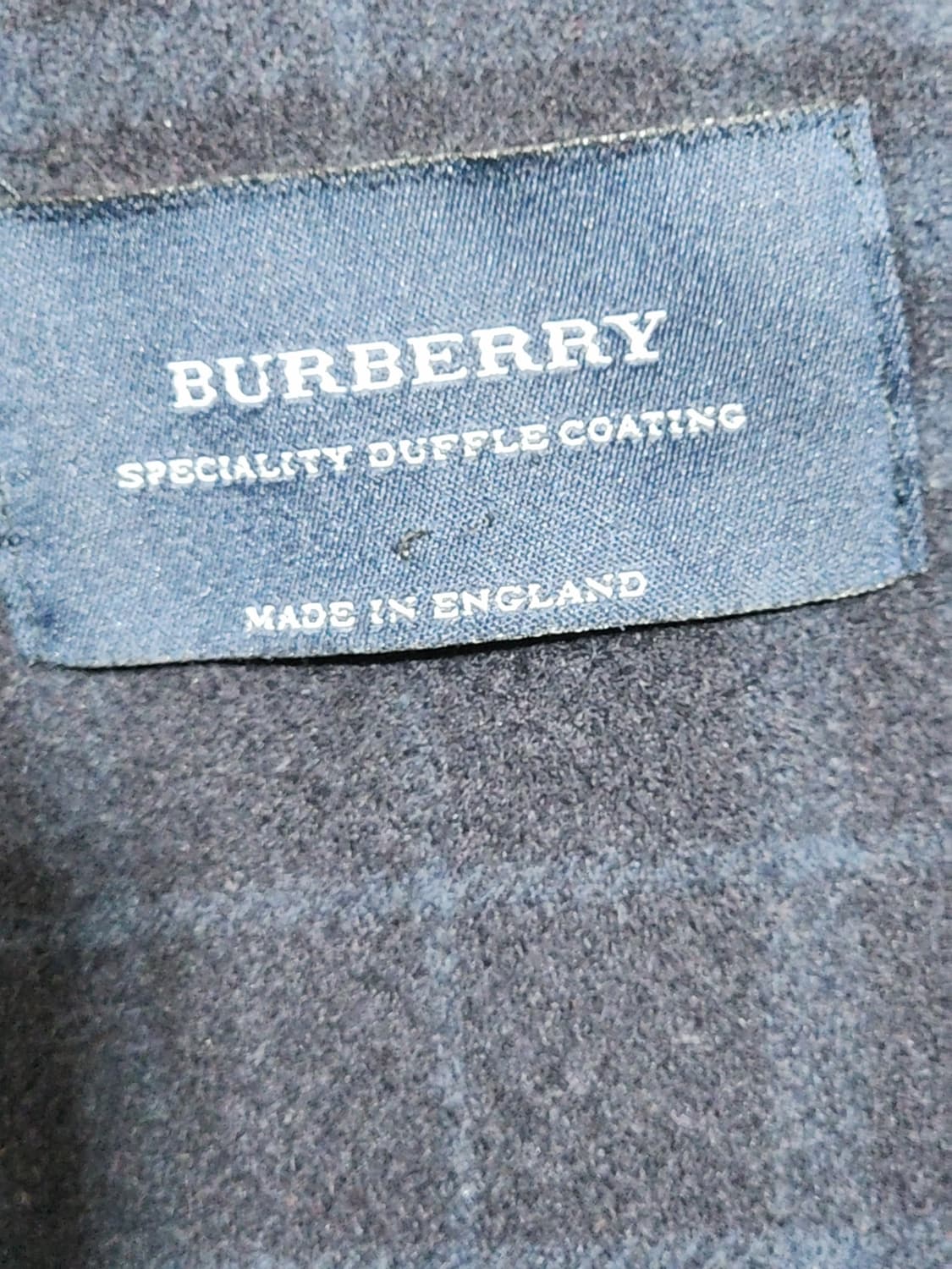 (XL) 버버리 더플코트 네이비 떡볶이코트 후드 모직코트  상품이미지5