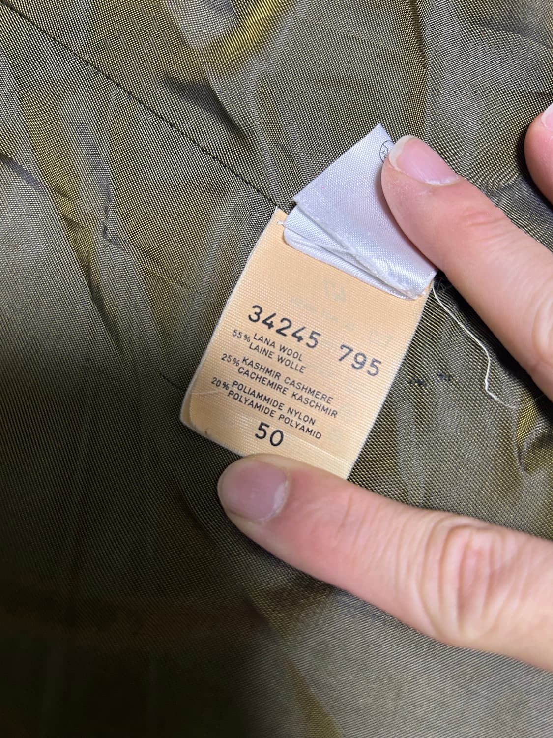 이태리제 캐시미어혼방 블레이저 사이즈 105~110 상품이미지4