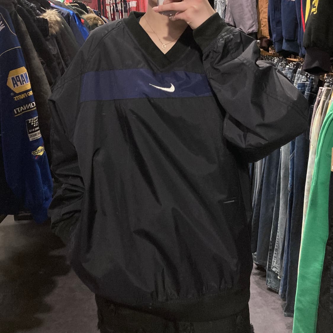  [IM] Nike 나이키 미드스우시 웜업 블랙 상품이미지1