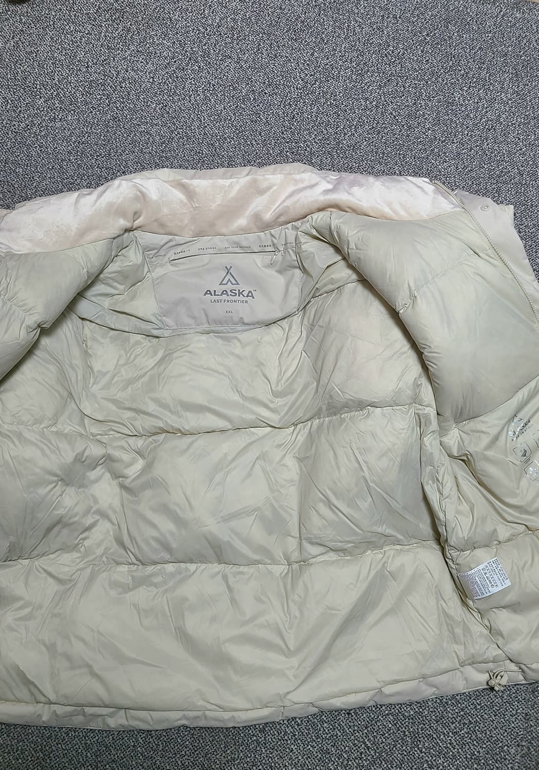 공용 ALASKA 구스다운 숏 푸퍼 패딩 점퍼  XXL 상품이미지6