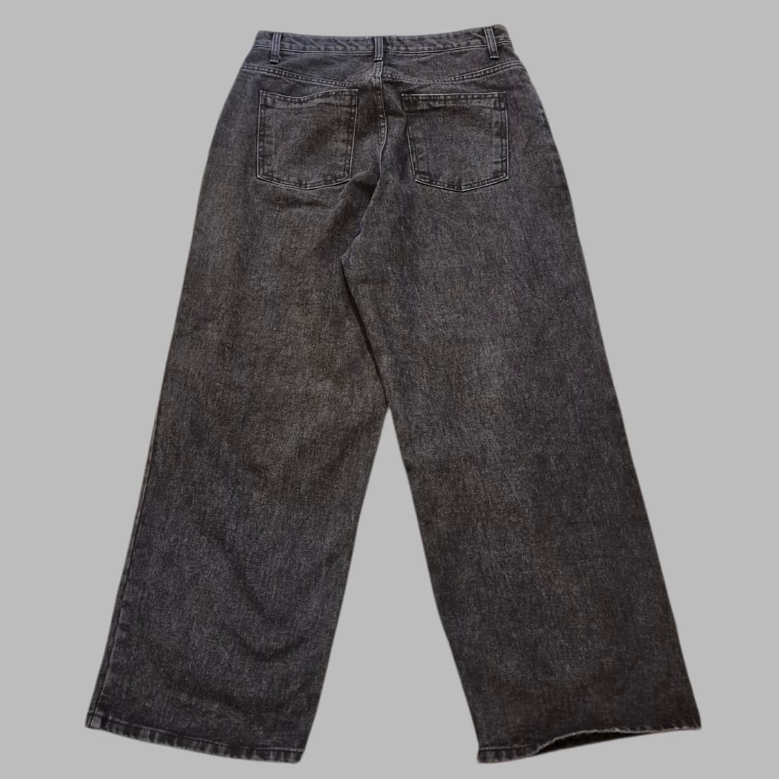 32인치 흑청 와이드데님팬츠  상품이미지2