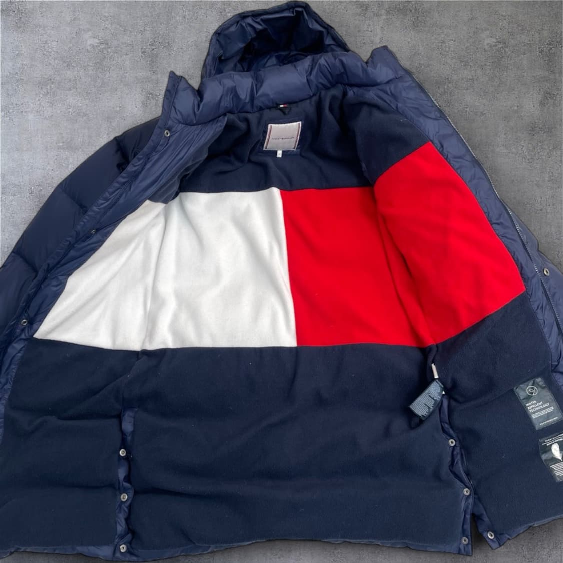 타미힐피거 TOMMY HILFIGER 네이비  후드 롱패딩 152 상품이미지2