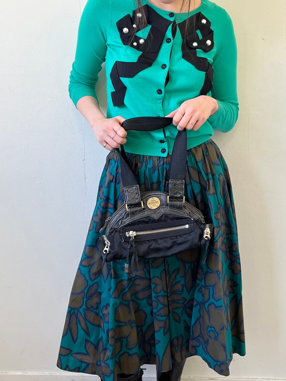 00’s Diesel y2k 레더 숄더백 상품이미지10